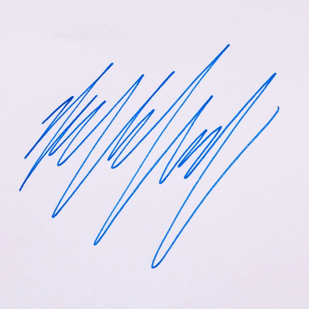 4 Studymate Semi-Gel Retractable Ballpoint Pen Blue 5 Pack, 4 of 4