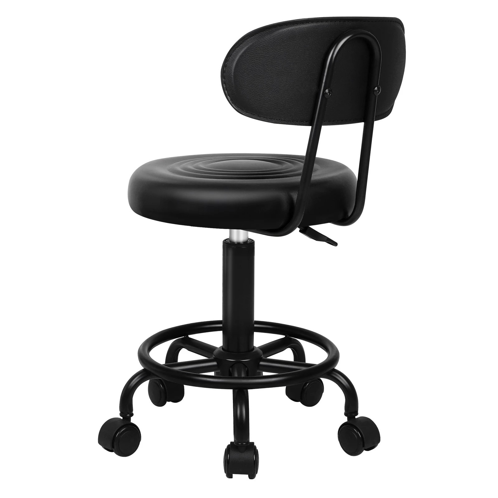 2 Alfordson Salon Stool Backrest Swivel Barber Hair Dress Chair Declan - Black, 2 of 8