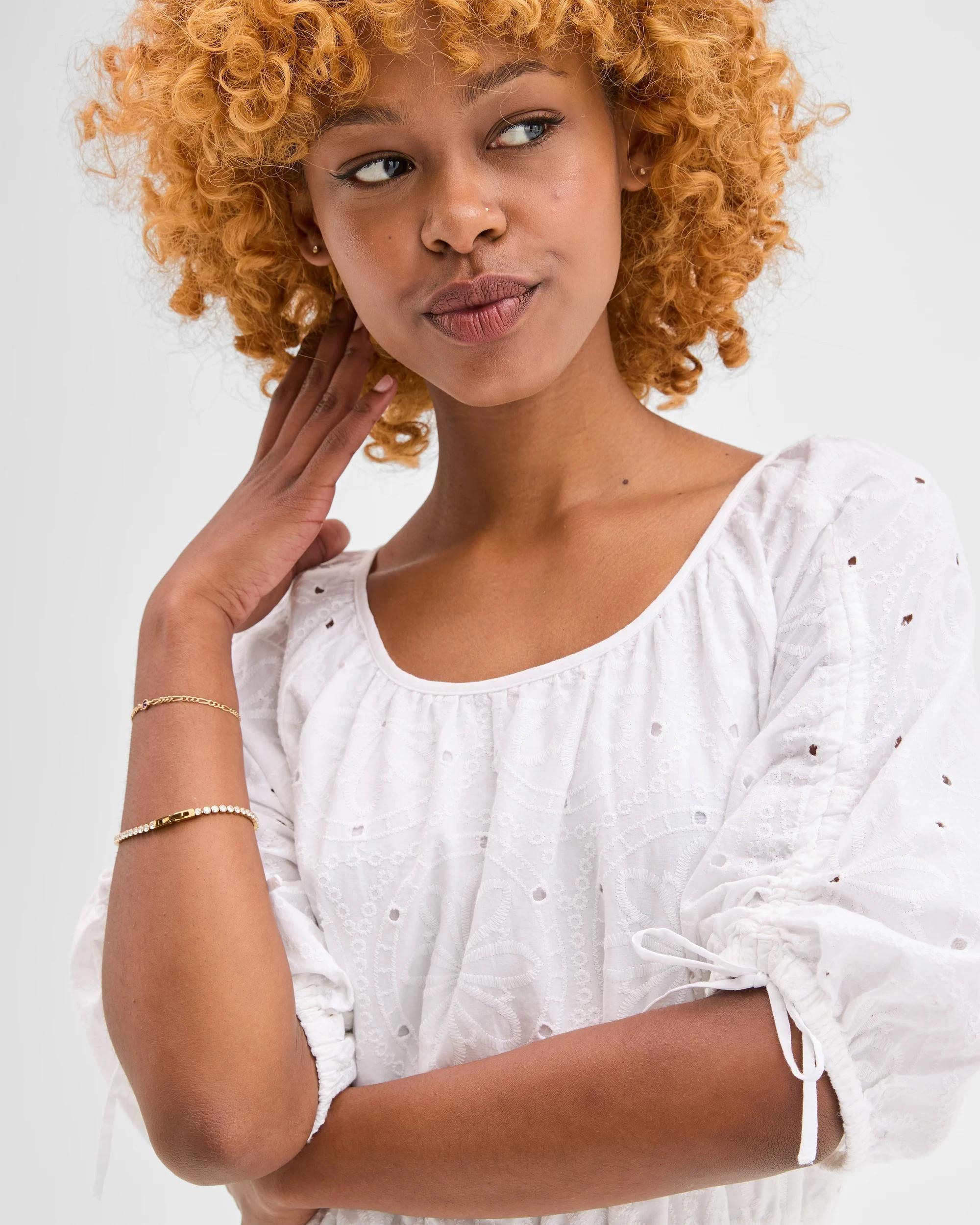 5 Target Petites Petites Broderie Maxi Dress WHITE, 5 of 5