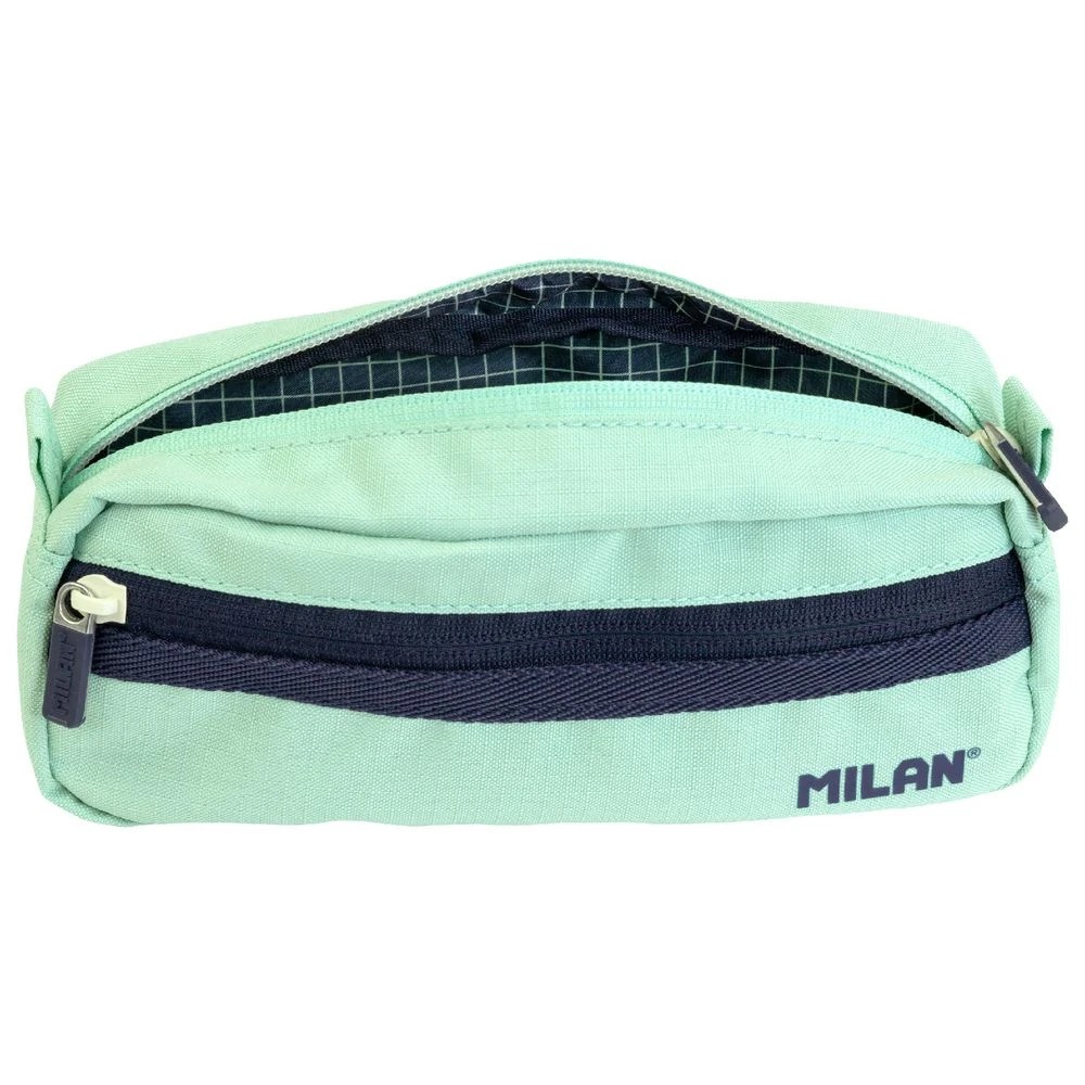 2 Milan Double Zip Pencil Case Mint, 2 of 3
