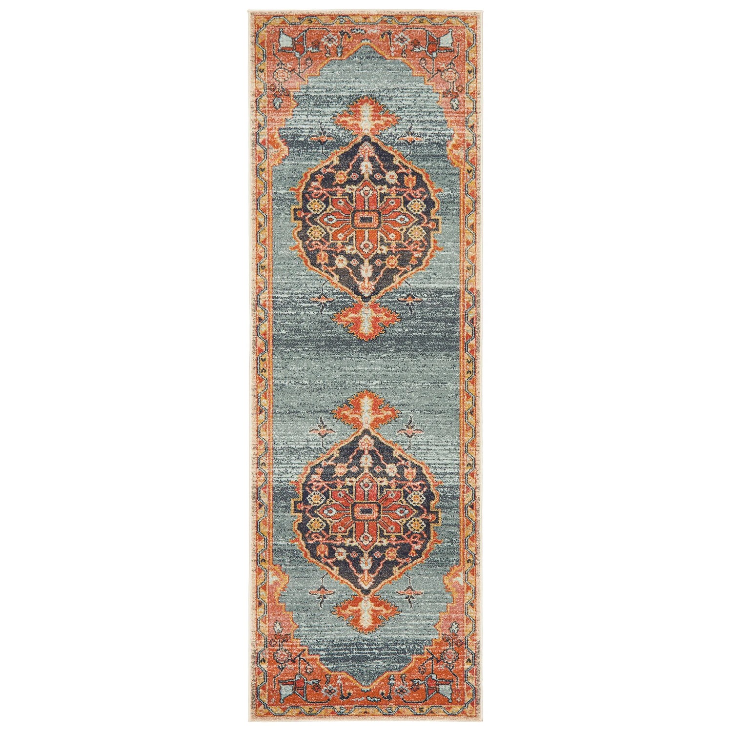 2 Common Ground Rugs Eterna 862 500x80cm - Extra Large Runner Power Loomed Pet Friendly Rug - Brown, 2 of 9