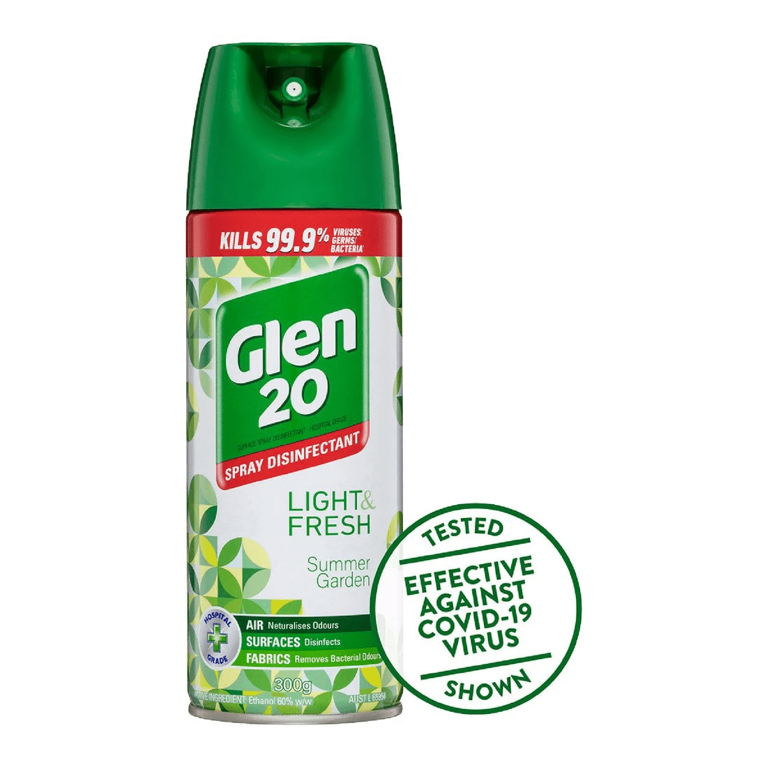 1 Glen 20 Disinfectant Spray 300g Summer Garden, 1 of 3