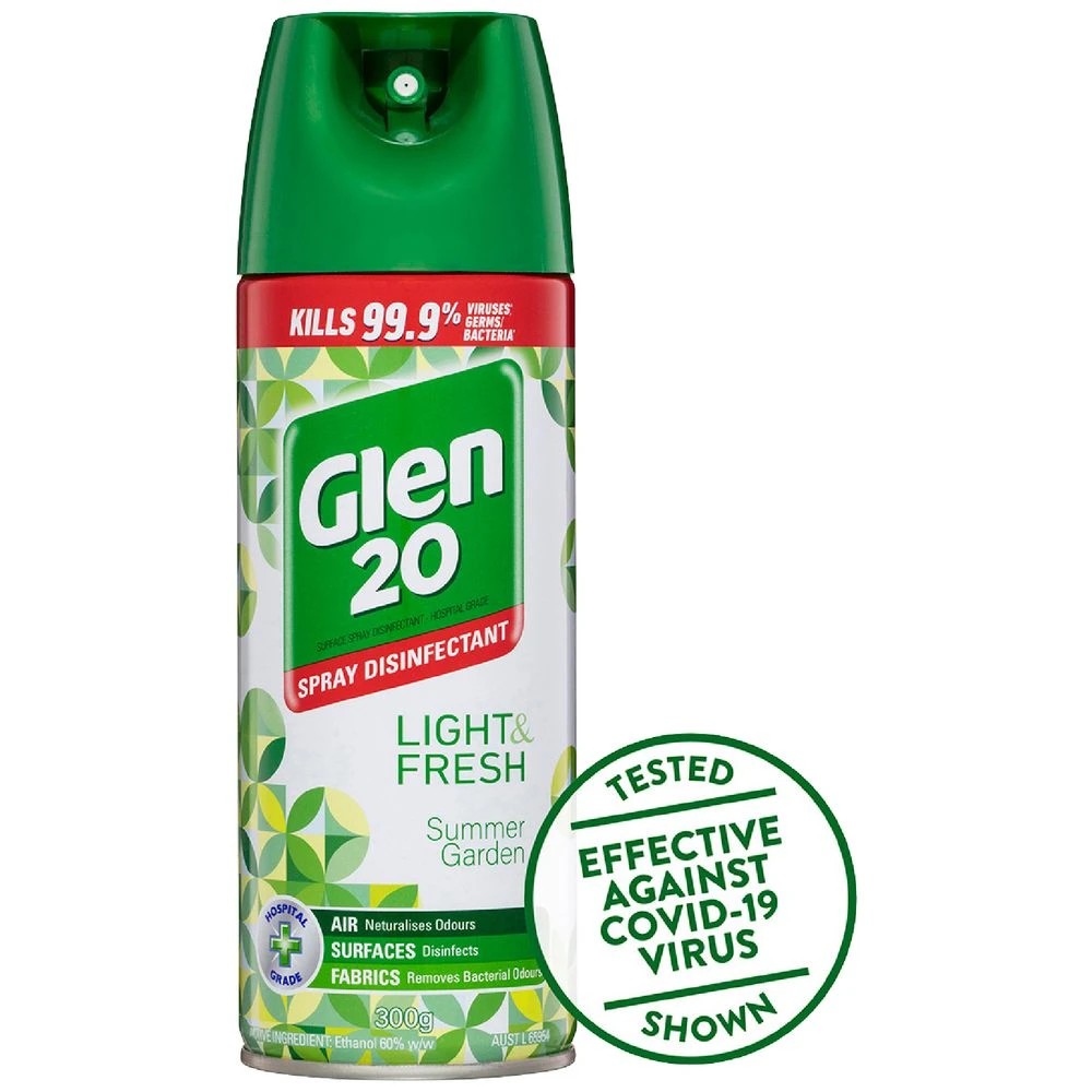 1 Glen 20 Disinfectant Spray 300g Summer Garden, 1 of 3