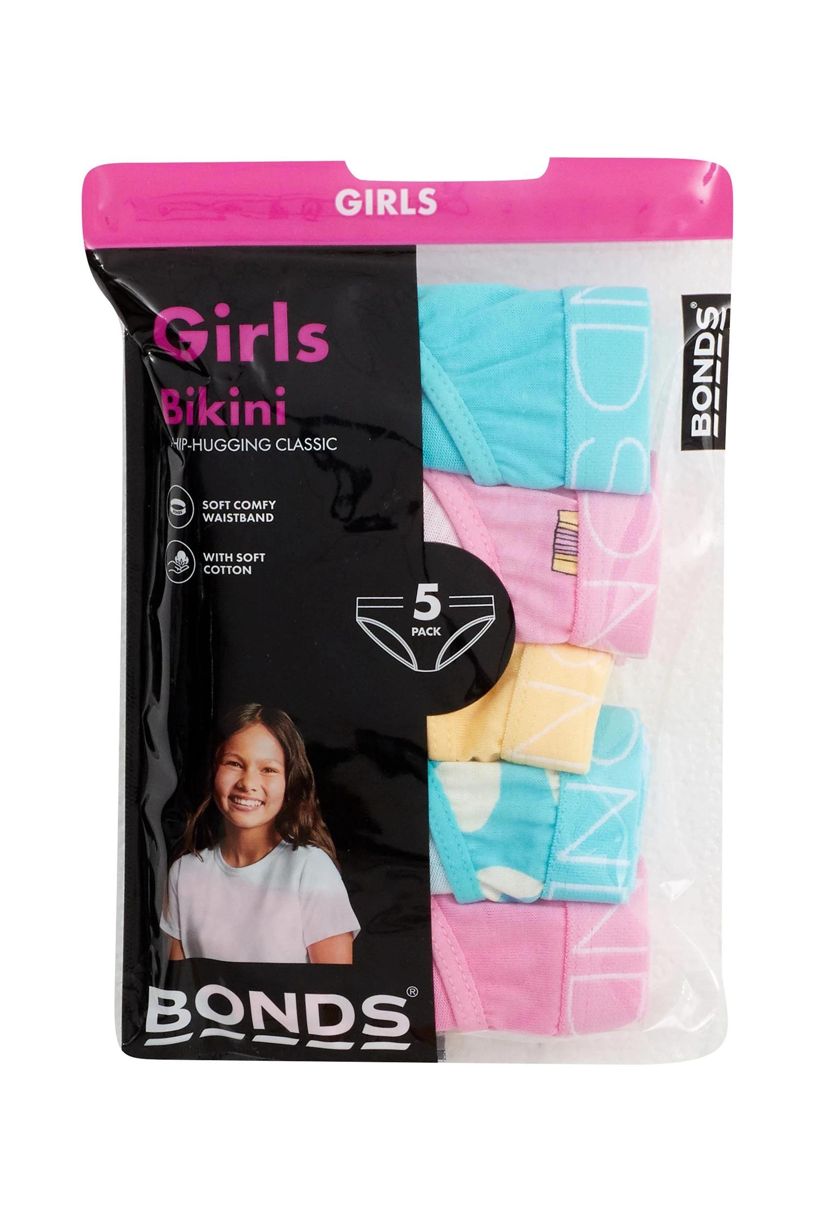 3 Bonds 5 Pack Girls Bikini Briefs BONDS FAIRYTALE, 3 of 3
