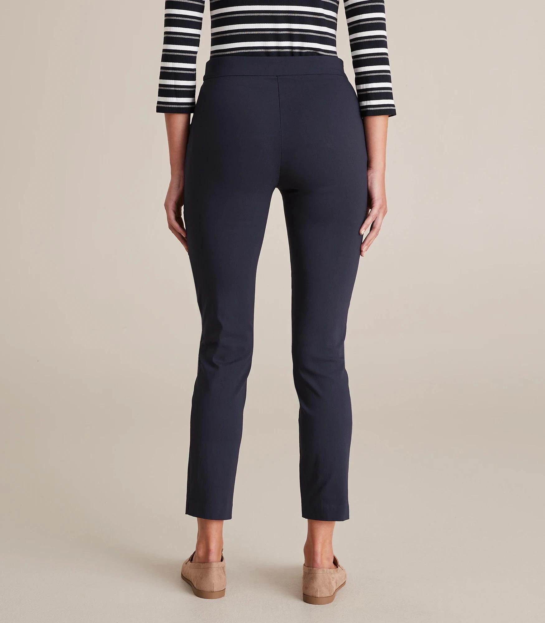 7 Preview Carrie Ankle Length Bengaline Cigar Pants NAVY BLUE, 7 of 10