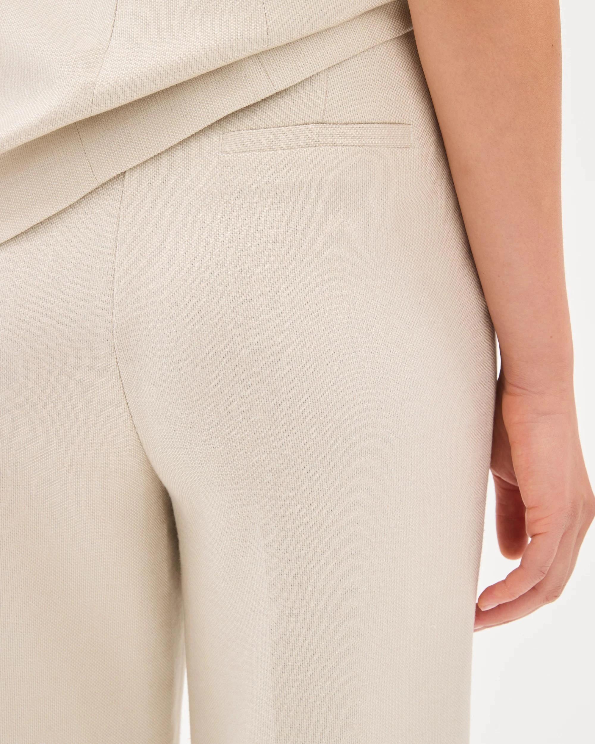 4 Textured Straight Leg Pants - Preview CREAM, 4 of 6