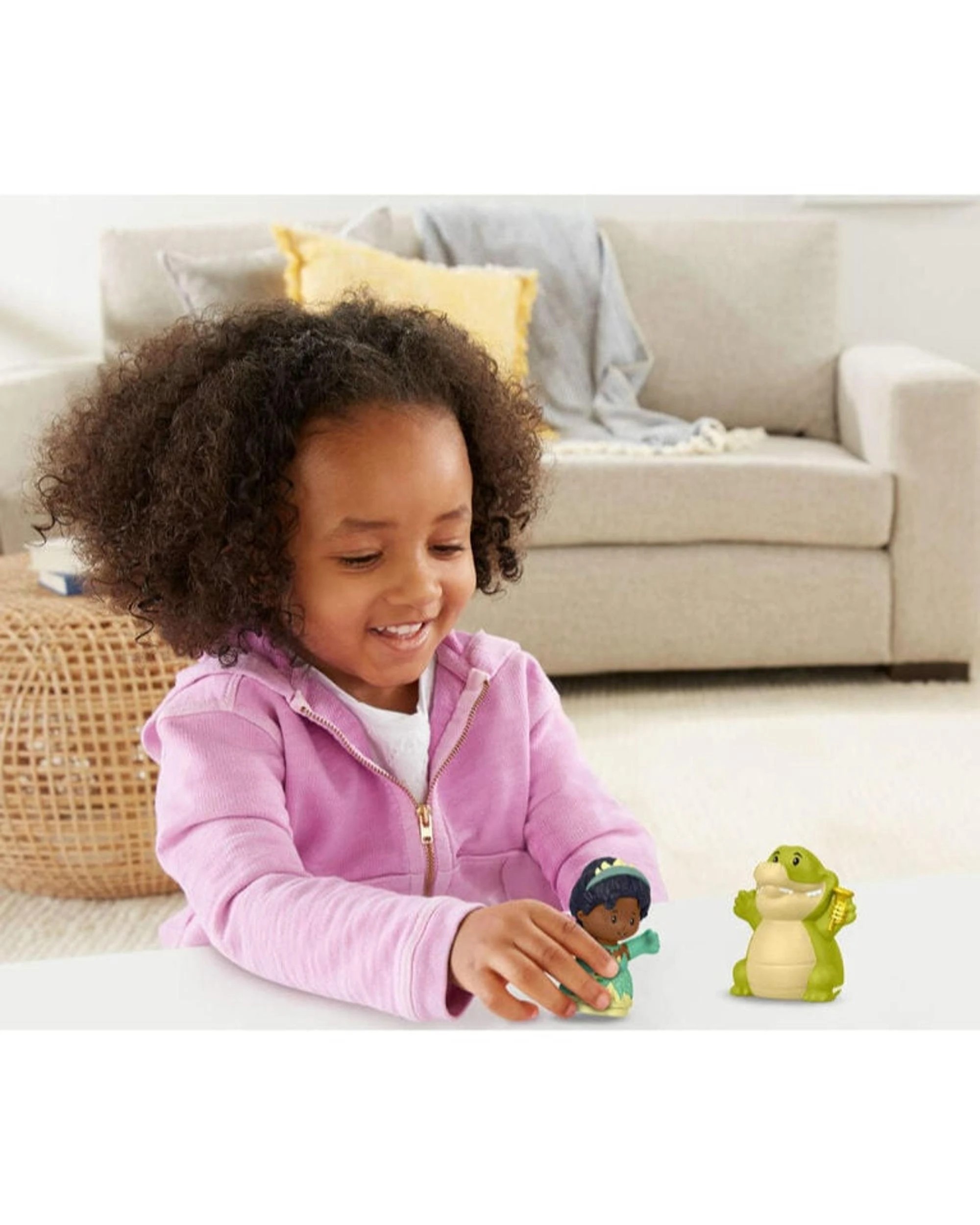 4 Little People Disney Princess Tiana and Louis Figure Set, 4 of 5