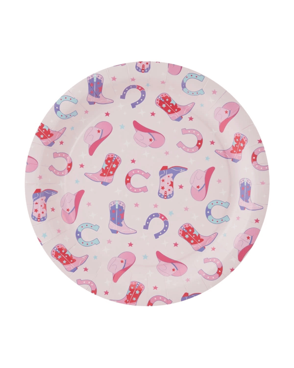 16 Piece Cowgirl Paper Plates