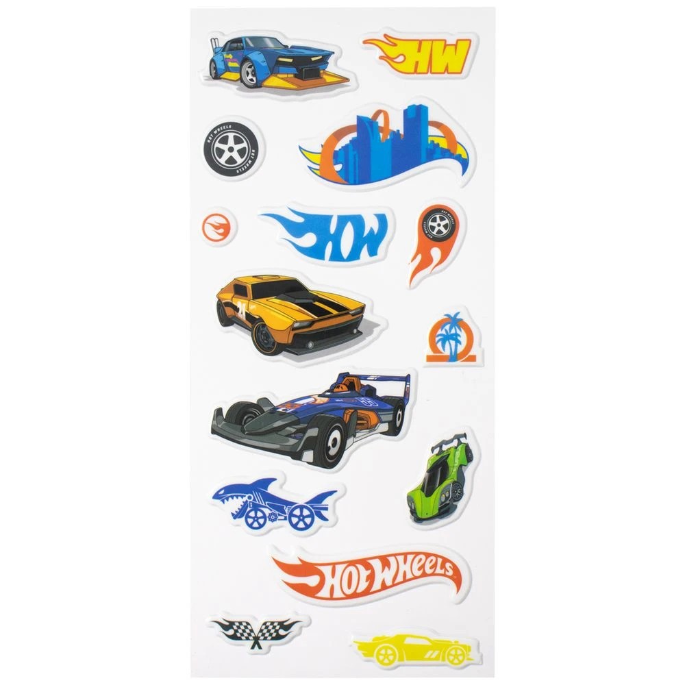 2 Puffy Stickers Hot Wheels, 2 of 2