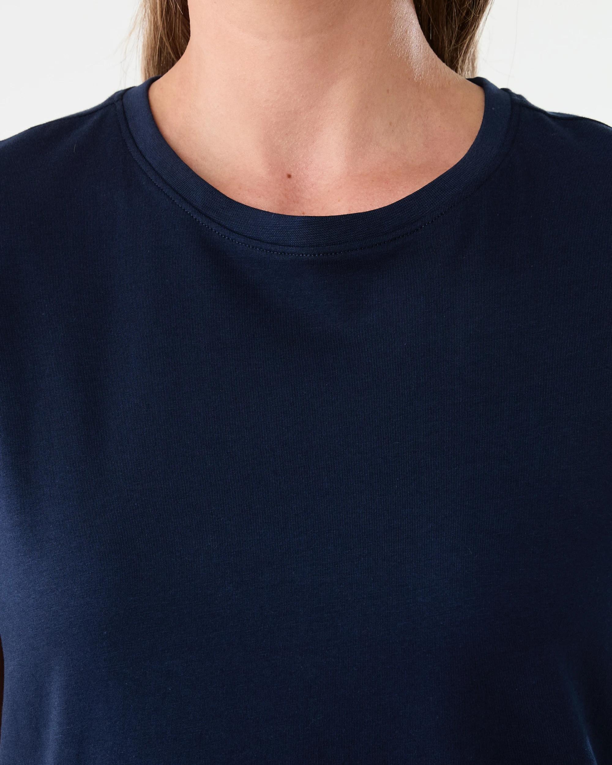 5 Short Sleeve Australian Cotton T-shirt Navy Blaze, 5 of 6