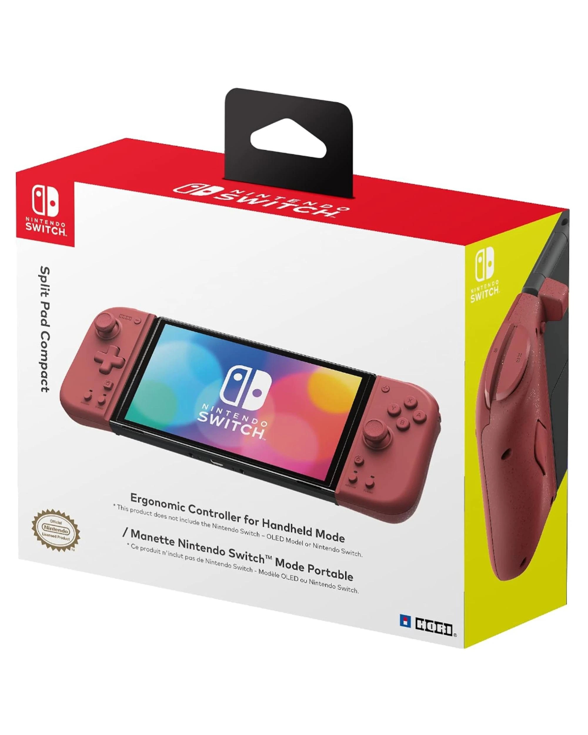 1 Hori Switch Split Pad Compact Apricot Red, 1 of 4