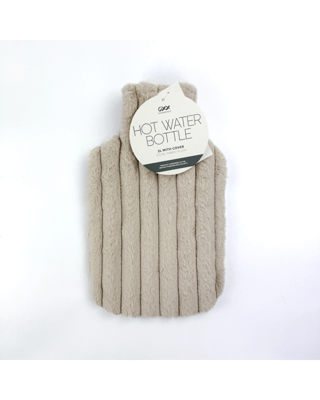 OXX Essentials 2L Hot Water Bottle - Stone Ribbed P