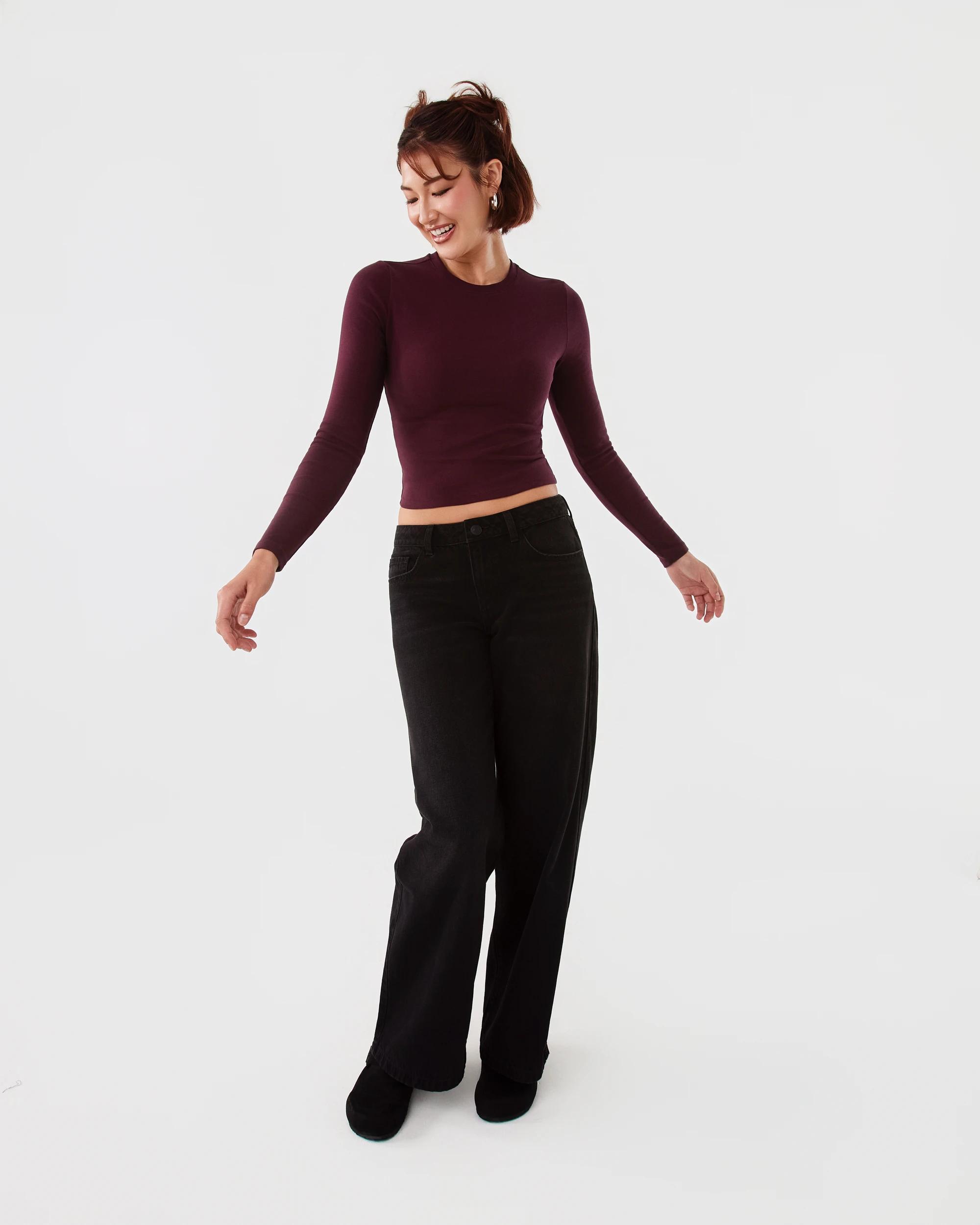 2 Long Sleeve Neat Fit T-shirt Red Royale, 2 of 6