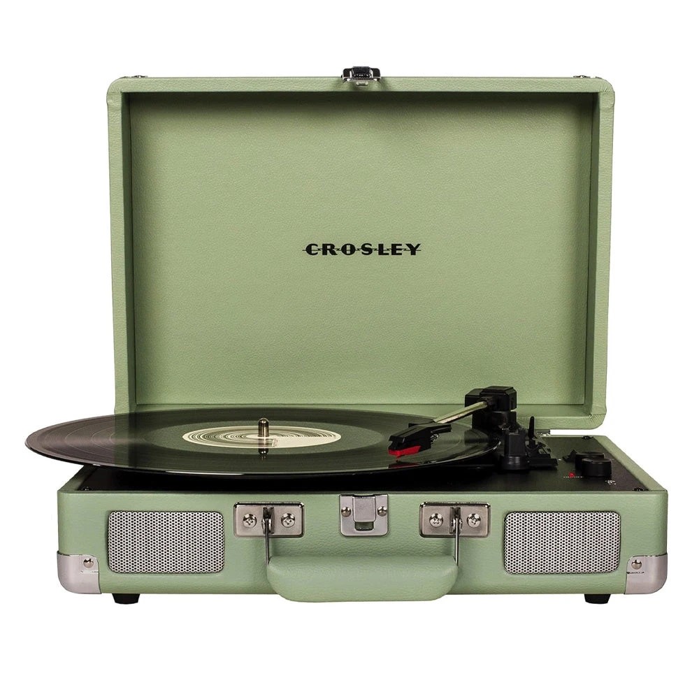 1 Crosley Cruiser Bluetooth Portable Turntable -  Mint - Green, 1 of 5