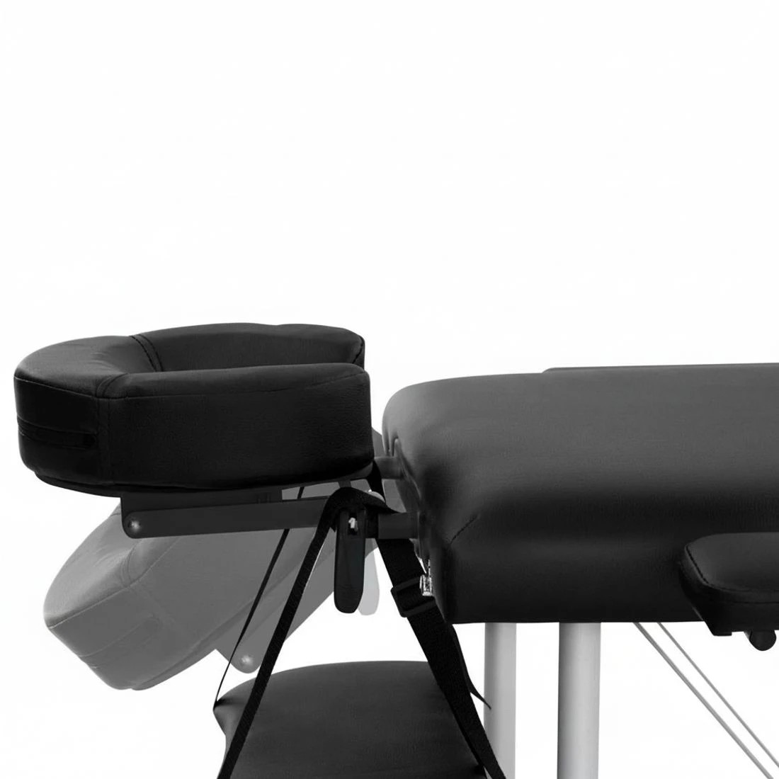 8 Zenses Massage Table 80cm Portable 3 Fold Aluminium Beauty Bed - Black, 8 of 8