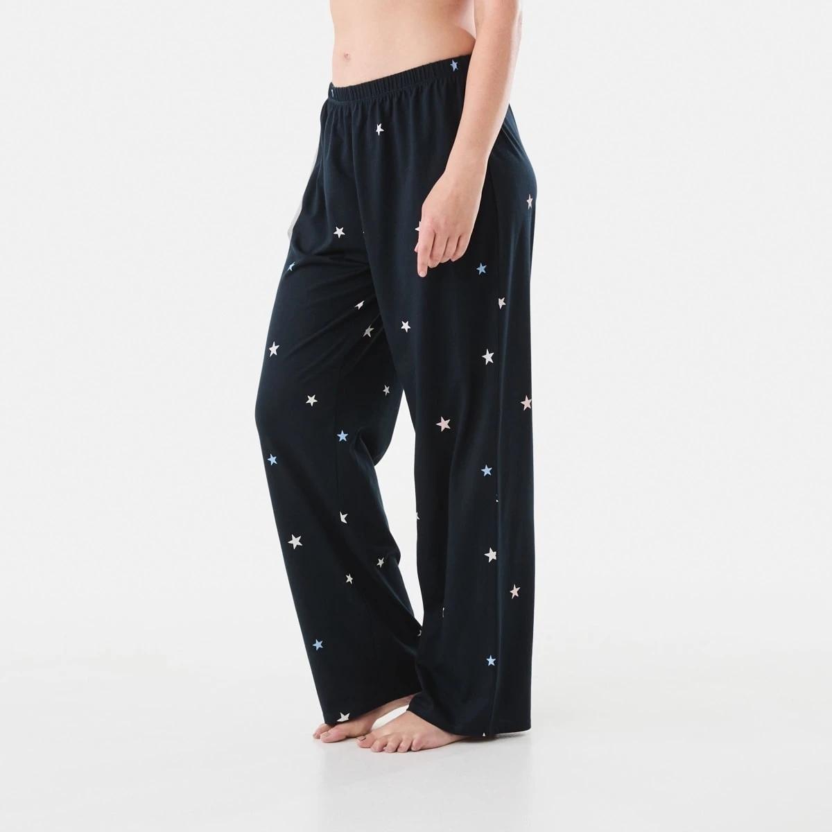 2 Printed Knit Pants Navy Star, 2 of 5
