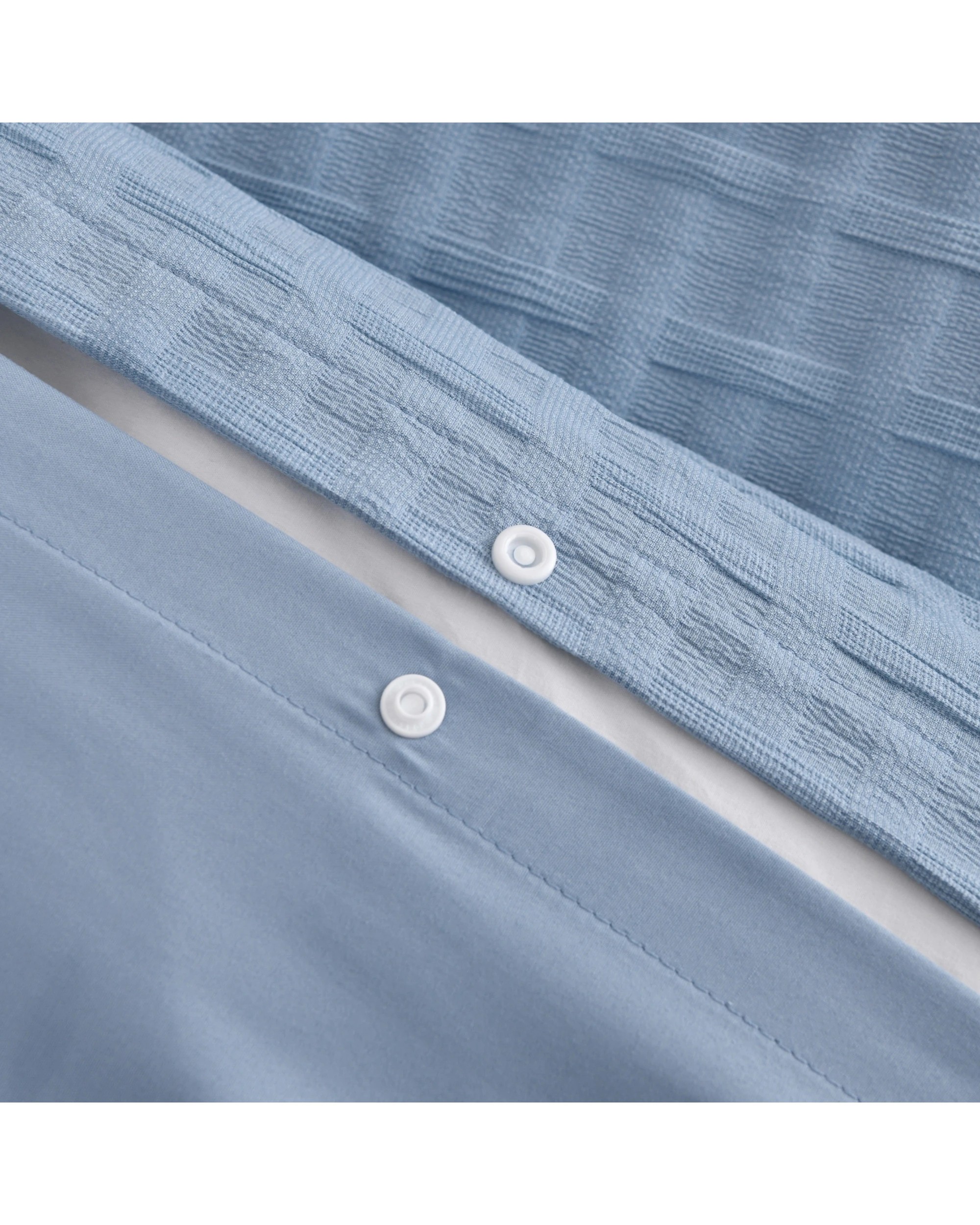 6 Dreamaker Aubrey Jacquard Quilt Cover Set - Queen Bed - Cornflower, 6 of 7