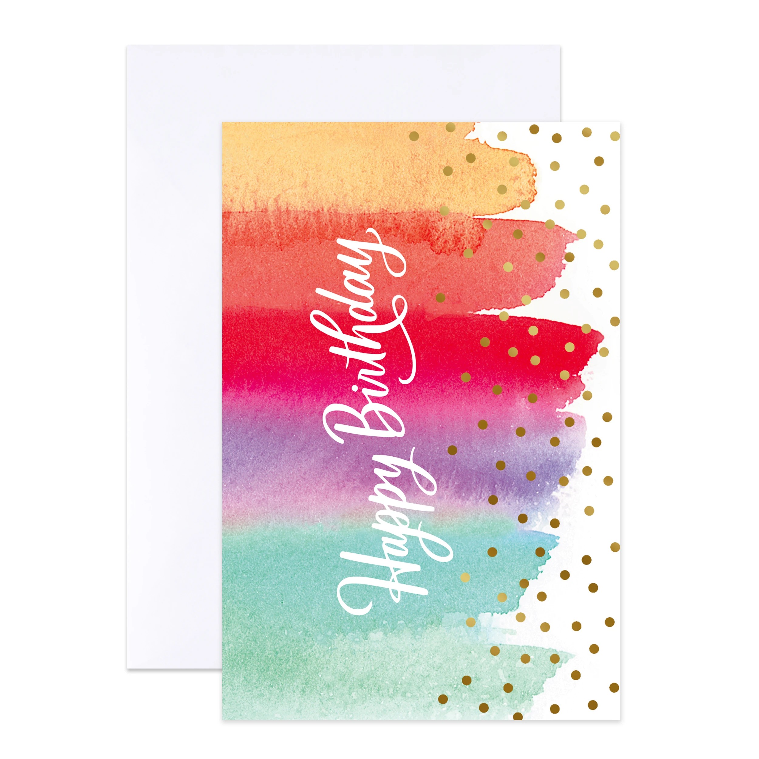 6 12 Pack Hallmark Birthday Cards - Watercolour, 6 of 6