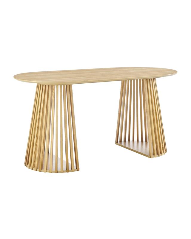 Kodu Oval Rounded Dining Table 160cm Oak - Nat