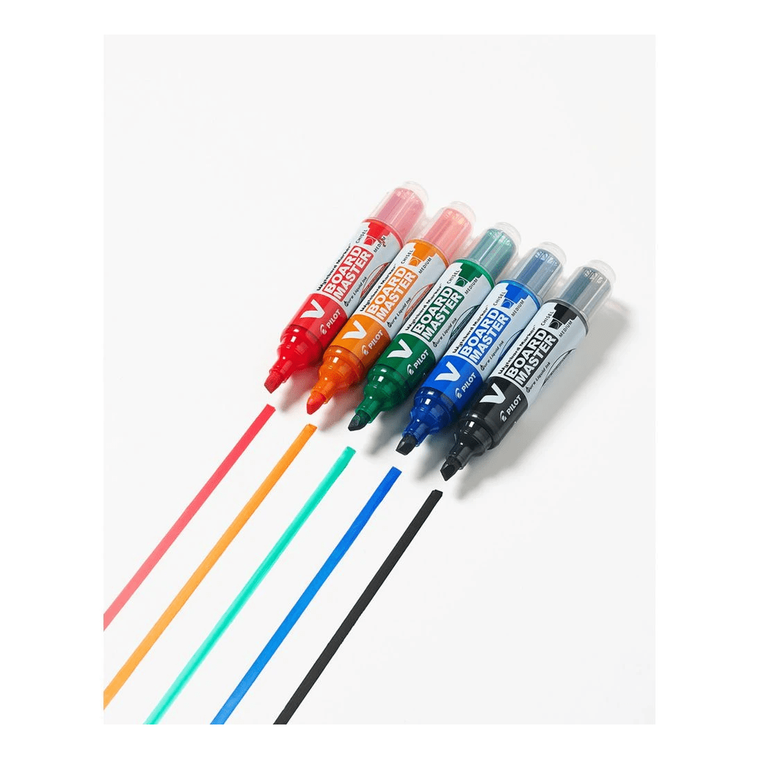 6 PILOT V Board Master Whiteboard Marker Chisel Tip Red, 6 of 6