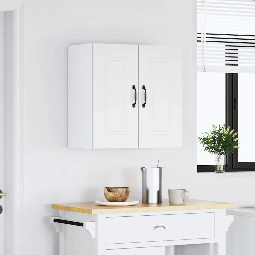 3 vidaXL Wooden Dishwasher Panel Ample Storage - White, 3 of 9