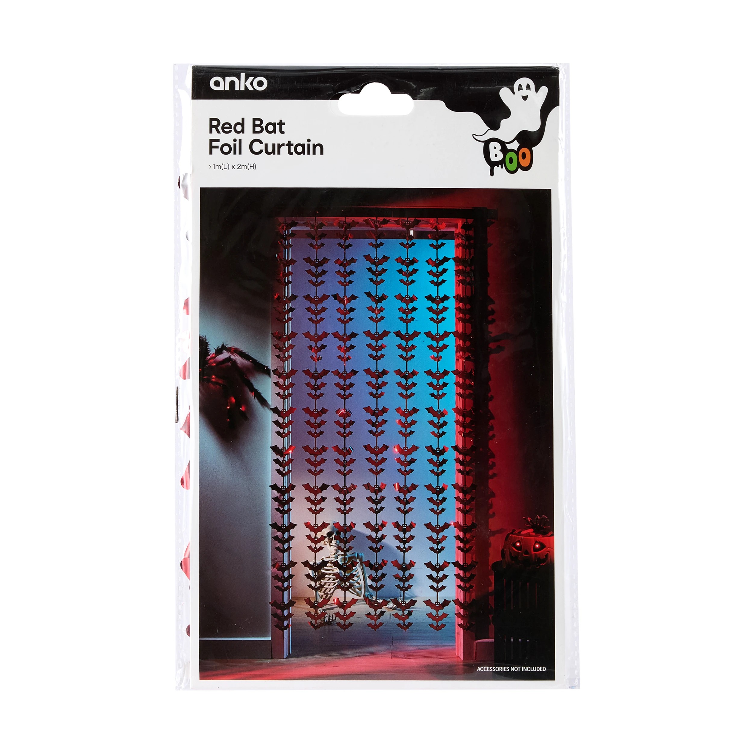 5 Red Bat Foil Curtain, 5 of 6