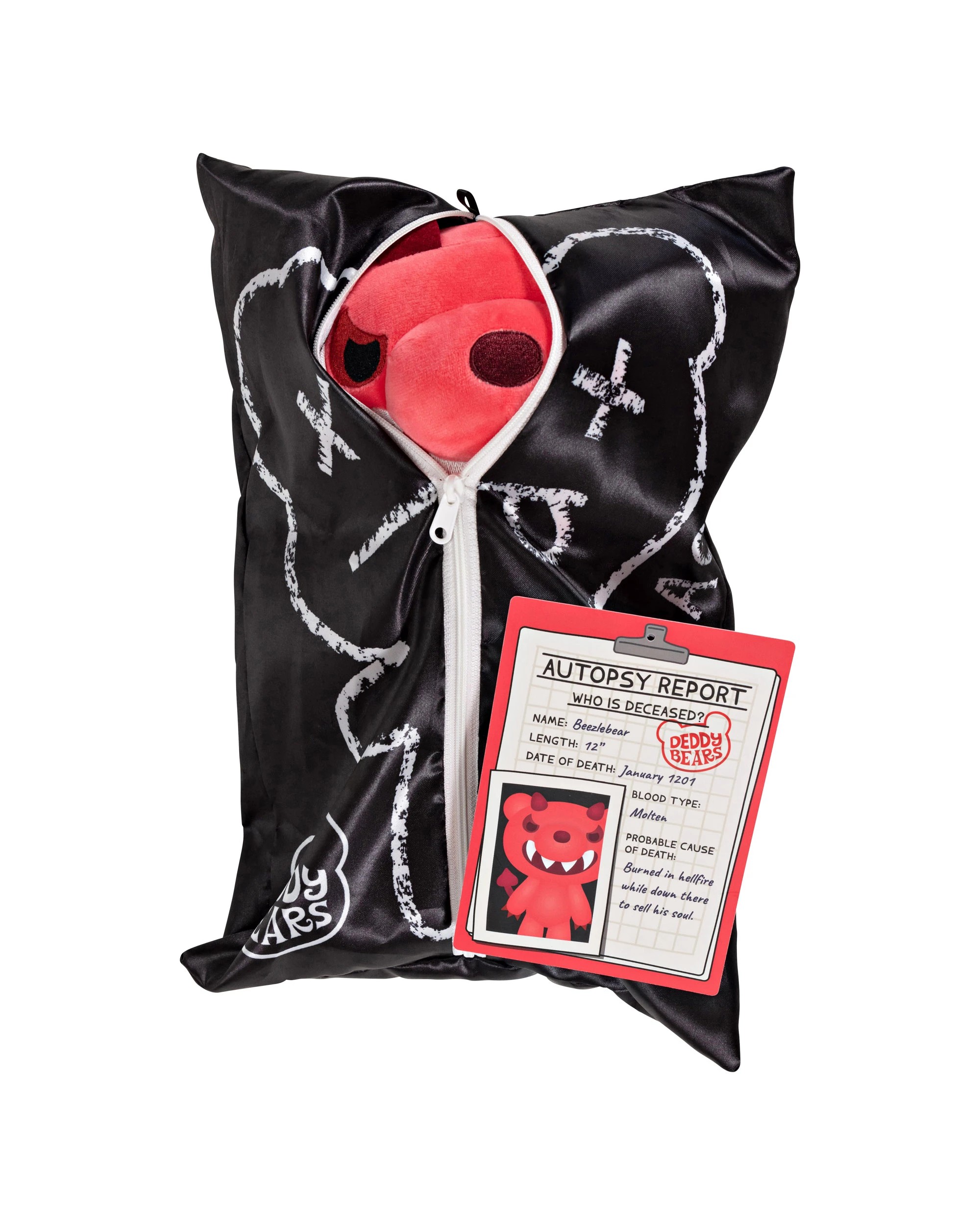 2 Deddy Bears - Beezlebear Halloween Bear in Bag, Soft Toy Plush, Red, 30cm (H) - Red, 2 of 5