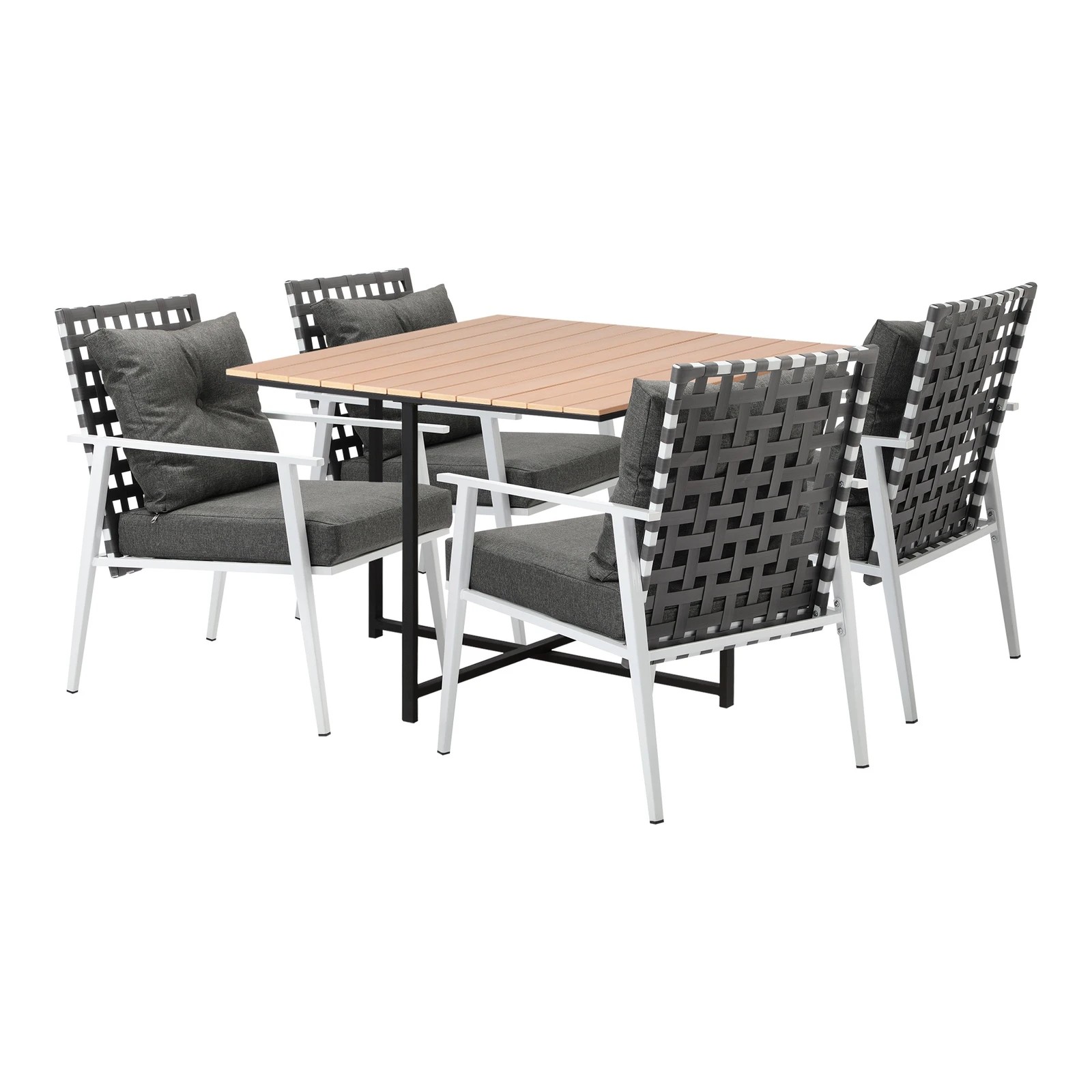 9 Livsip Outdoor Dining Set Patio Furniture Garden Rattan Chairs Setting 5PC - Multi, 9 of 9