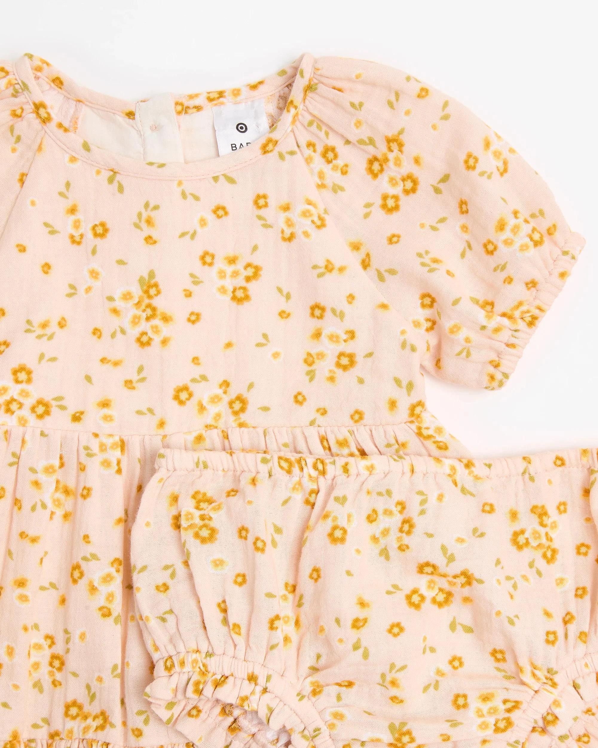 2 Target Baby Baby Cotton Muslin Dress and Bloomer Set 2 Piece FLORAL, 2 of 3