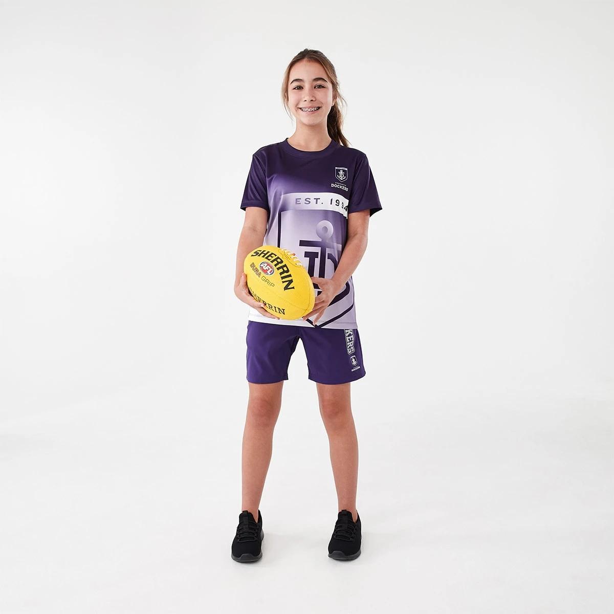1 Official AFL Kids Training T-shirt Fremantle, 1 of 10