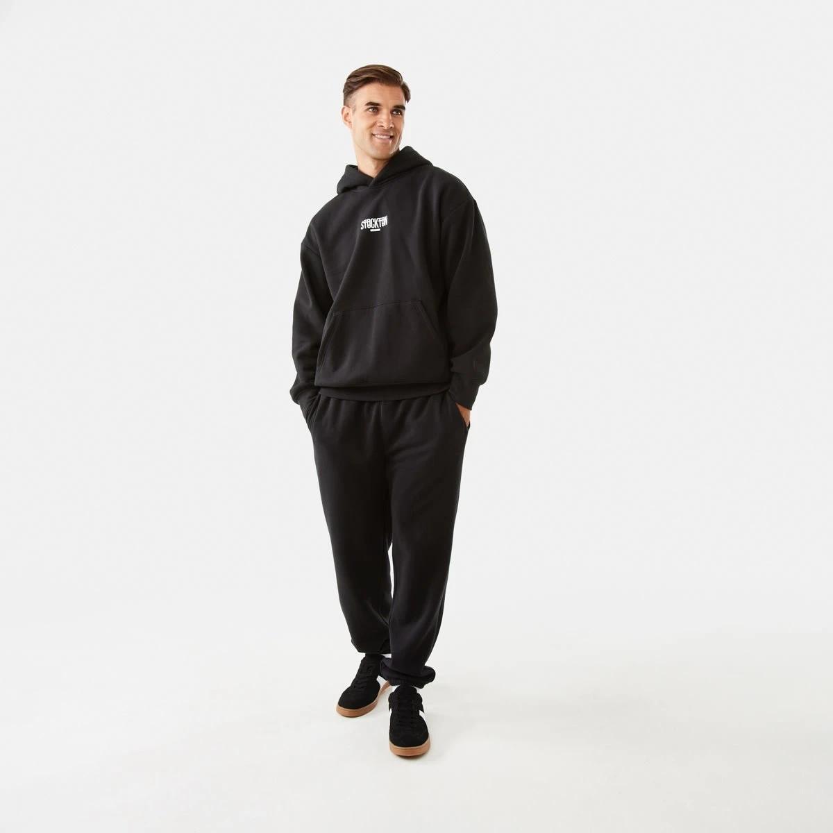 2 Loose Fit Trackpants Black, 2 of 6