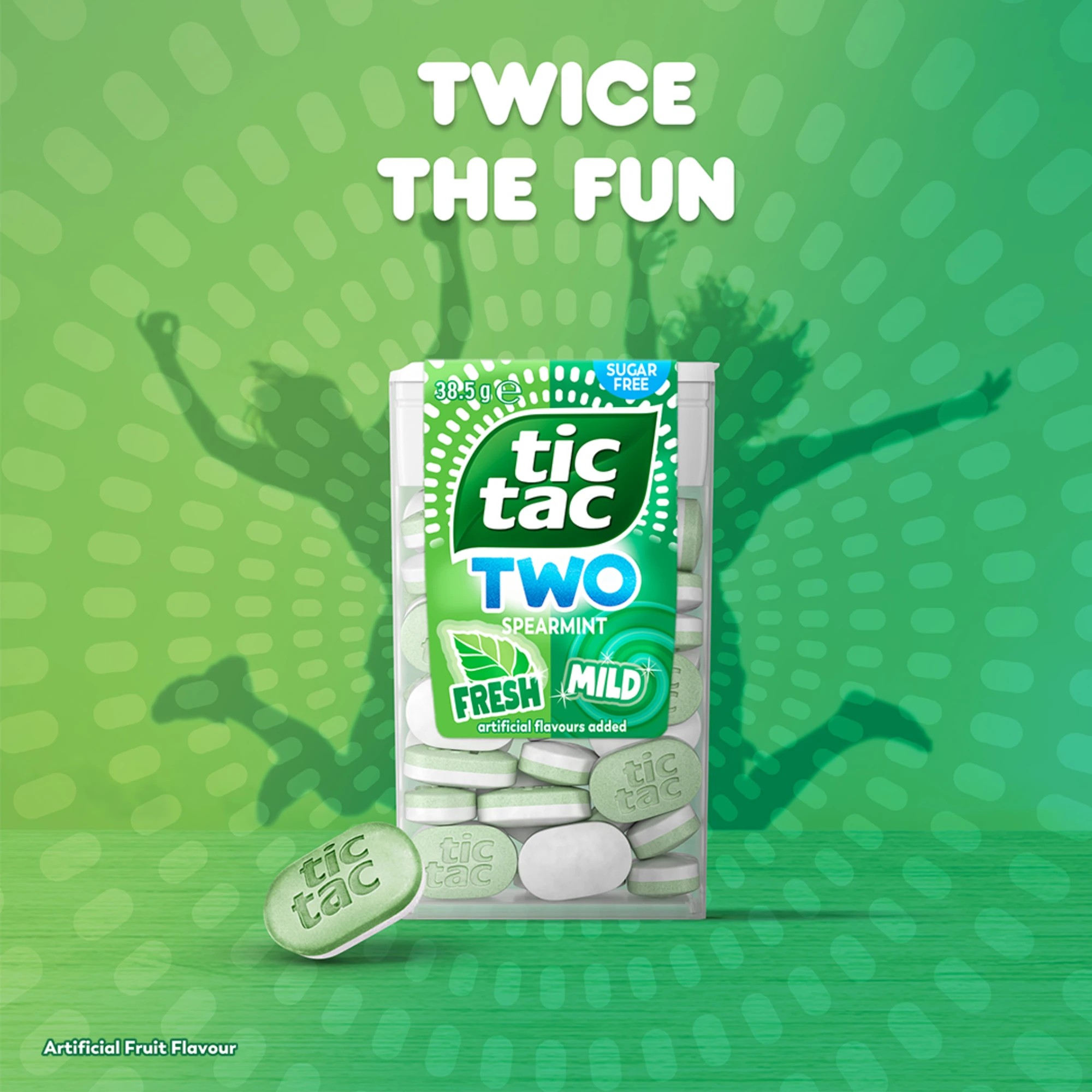 6 Tic Tac Two 38 Pack Spearmint Fresh & Mild Sugar Free Mints 38.5g, 6 of 6