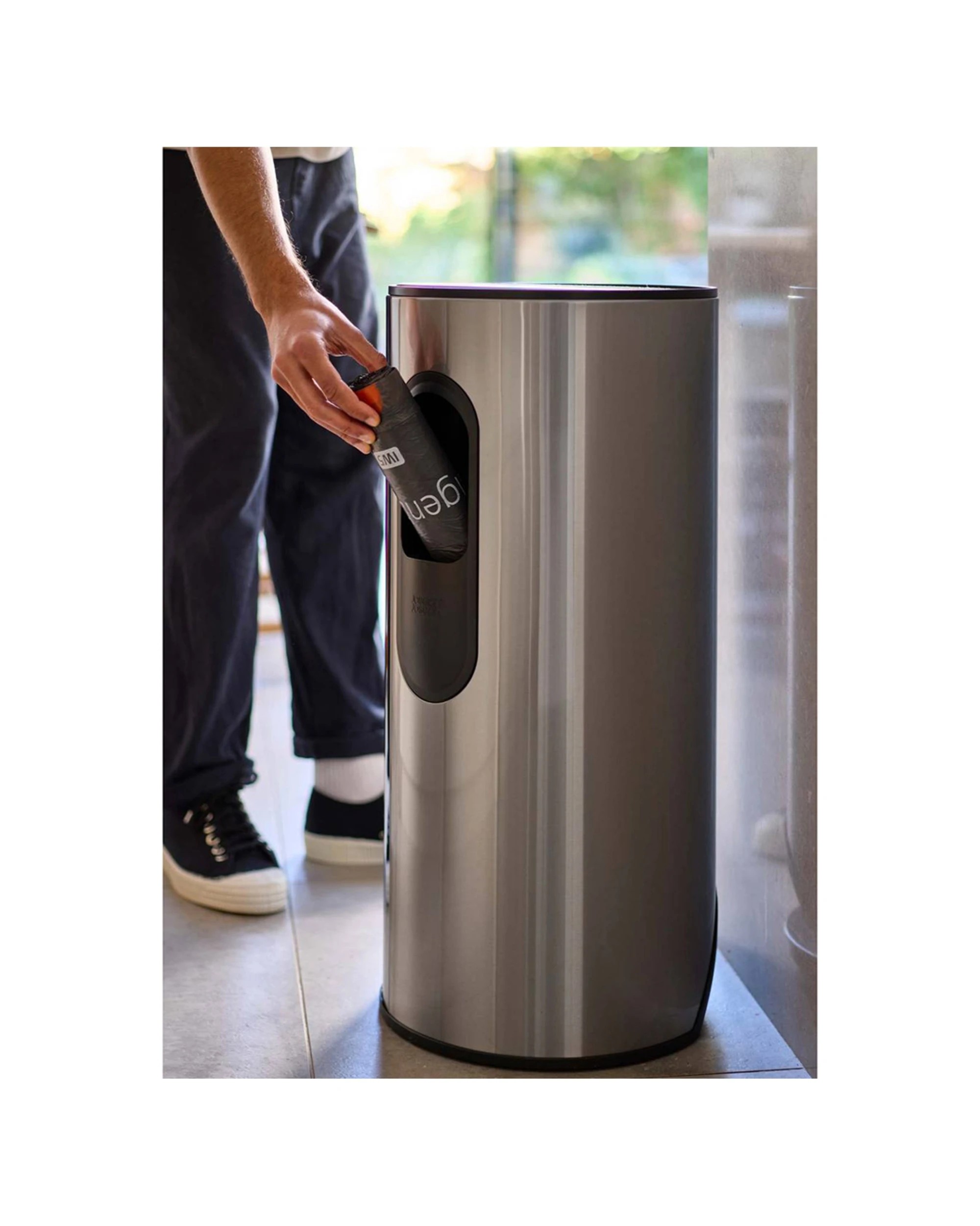7 Joseph Joseph Arc 30L Pedal Bin Stainless Steel Soft Close Odour Control - Silver, 7 of 7