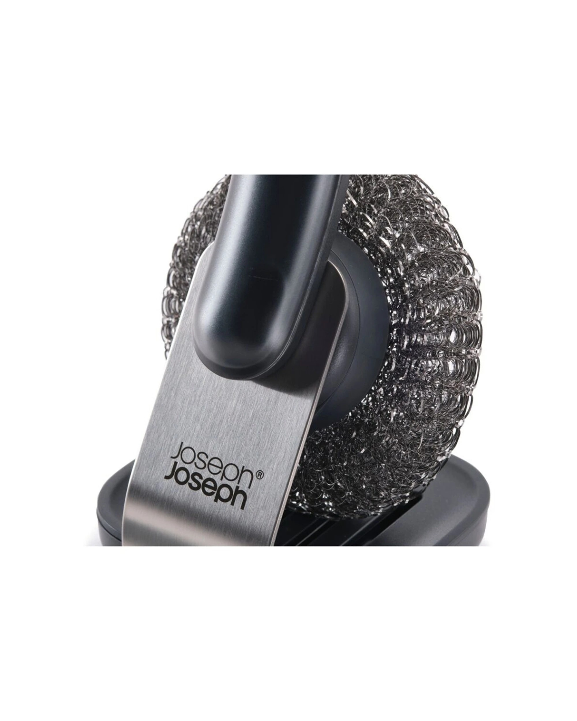 7 Joseph Joseph SinkTech Kitchen Dish Brush 2PK With Steel Stand Stain-Resistant Graphite - Grey, 7 of 7