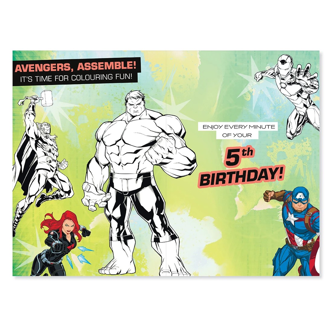 2 Connections from Hallmark Birthday Card - Avengers 5th, 2 of 3