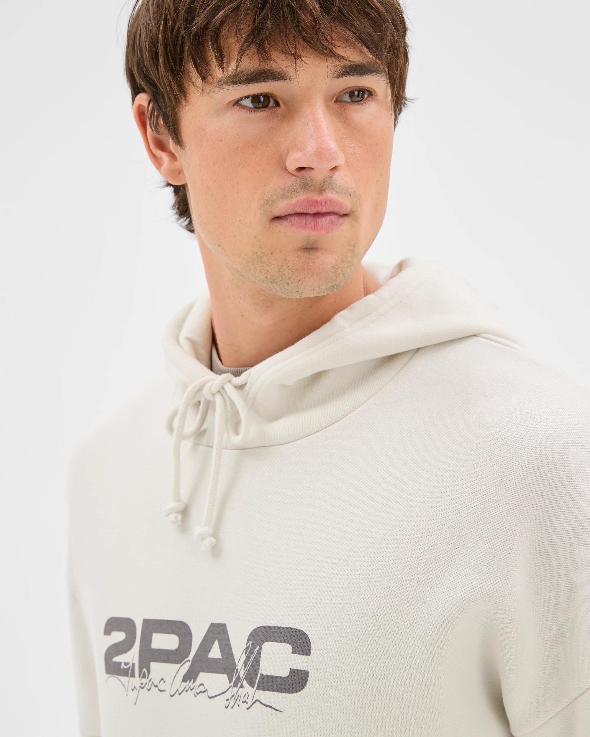 5 Target Man Tupac Heavyweight Graphic Hoodie GREY, 5 of 6