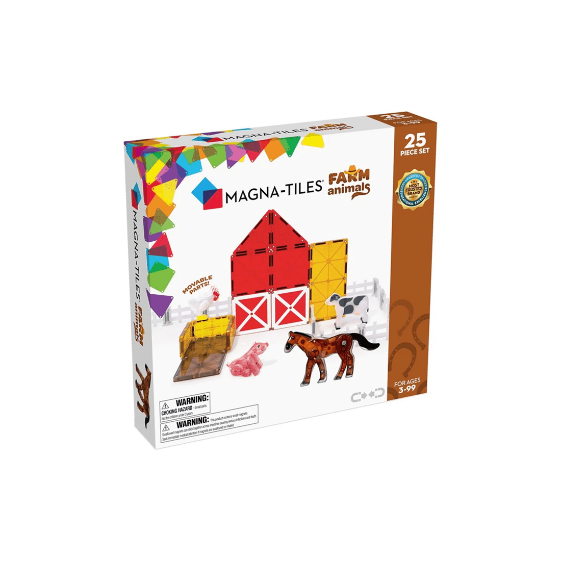 1 Magna-tiles 25pc Farm Animals Magnetic Construction Toy Set For Ages 3 Plus - Multi, 1 of 2