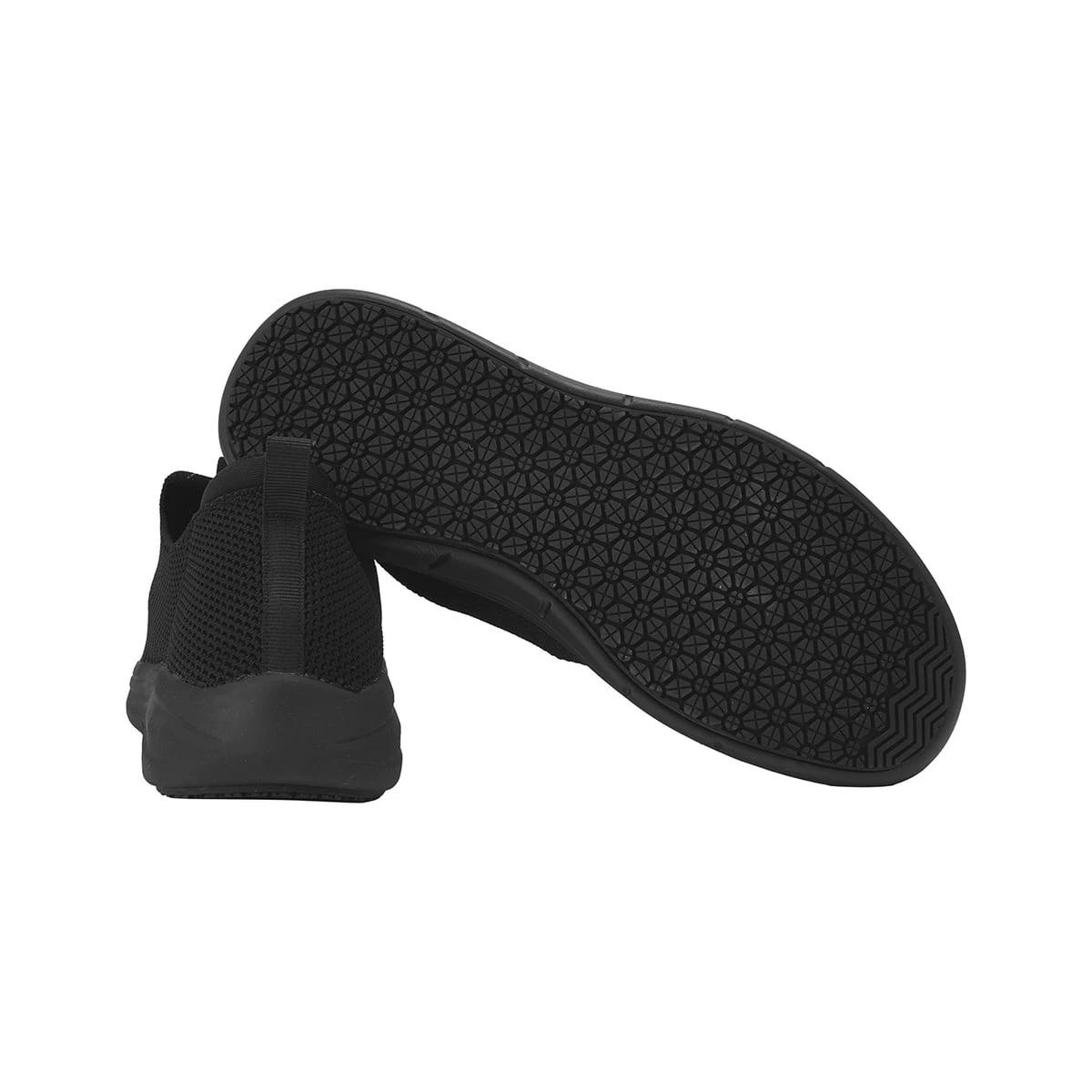 5 Slip Resistant Slip On Sneakers BLACK, 5 of 5