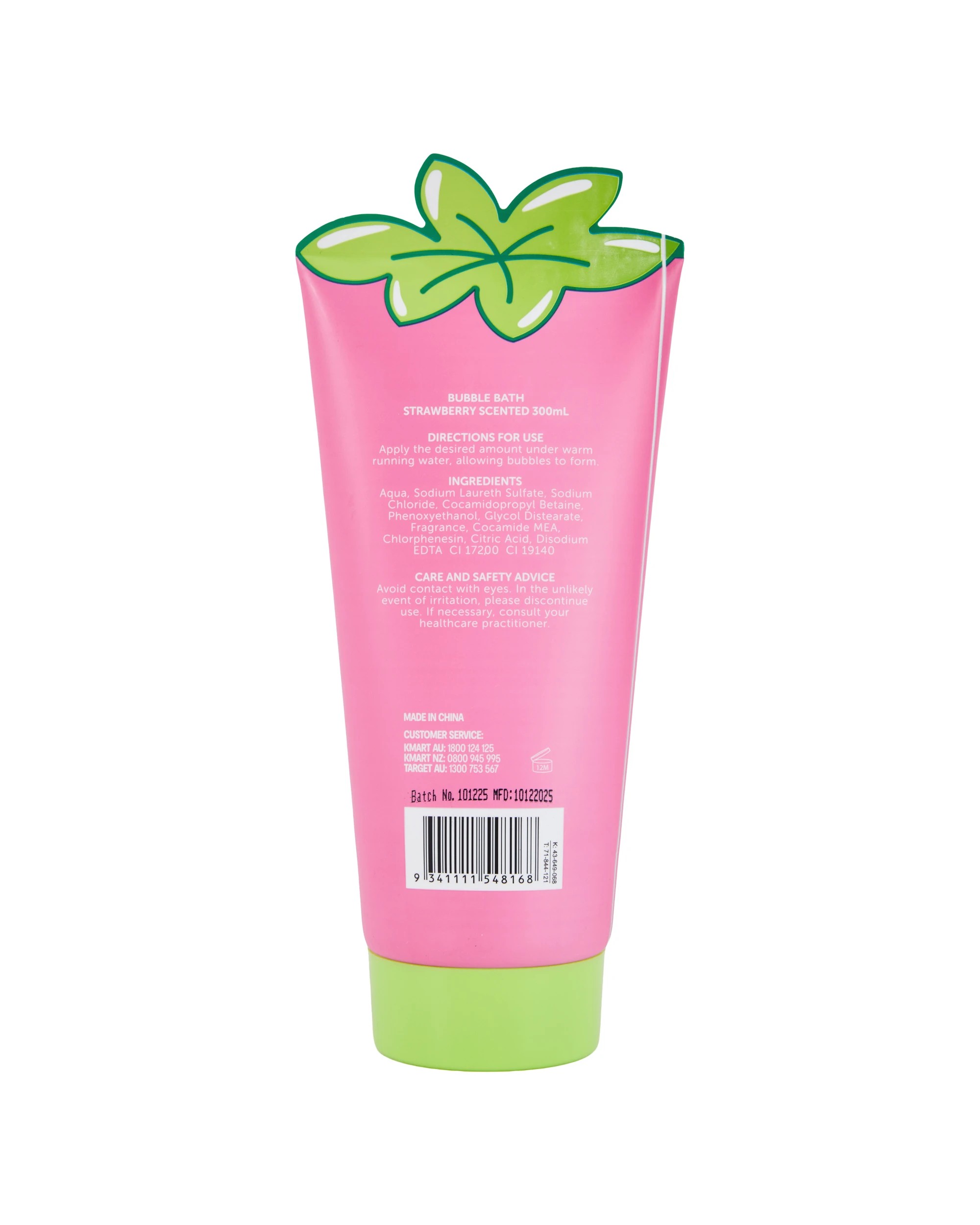 3 OXX Bodycare Bubble Bath 300ml - Strawberry Scented, 3 of 3