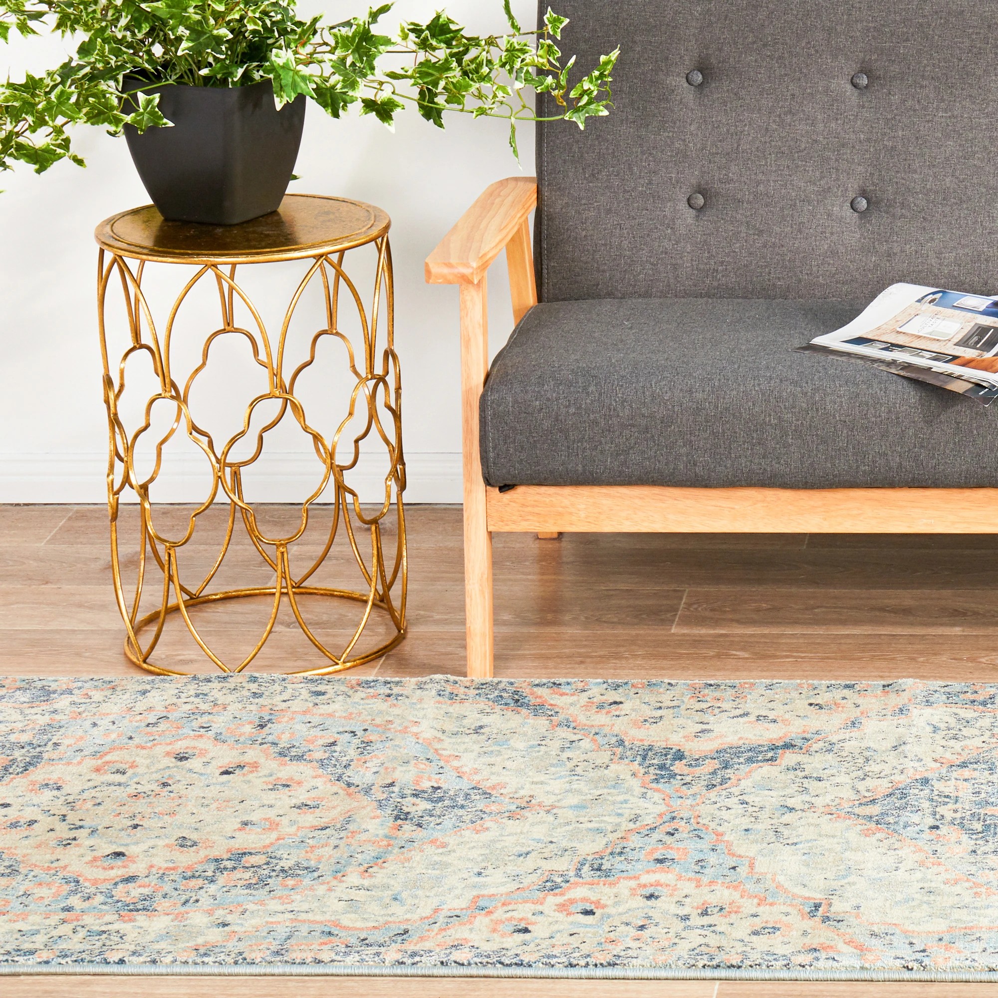 3 Common Ground Rugs Sojourn 150 300x80cm - Medium Runner Rug - Beige, 3 of 8