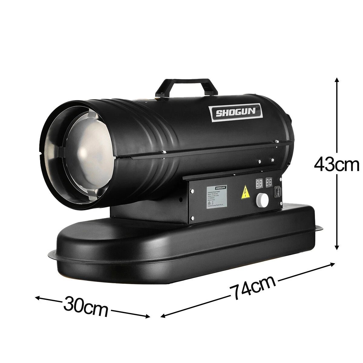 2 Shogun Industrial Fan Heater Diesel Kerosene Forced Warm Air Space Blower 28kW Portable for Workshop Warehouse Shed, 2 of 5