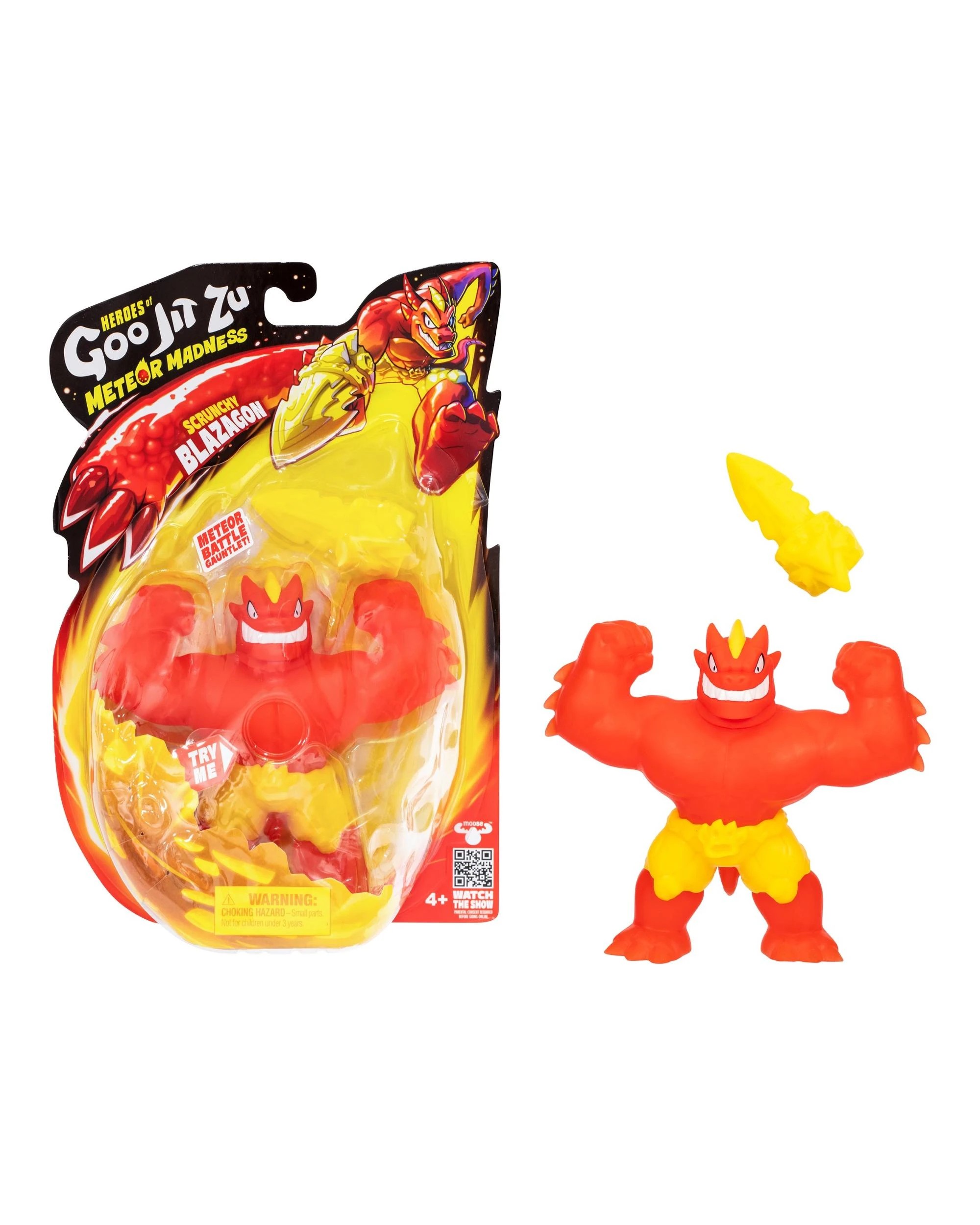 1 Heroes of Goo-Jit-Zu Series 13 Meteor Madness Blazagon Hero Pack, 1 of 7