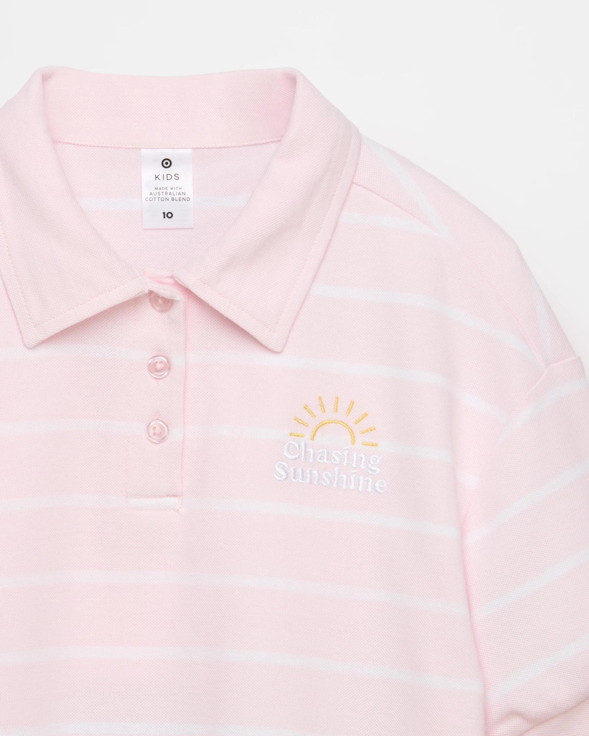 7 Target Australian Cotton Blend Polo Top CRADLE PINK, 7 of 7