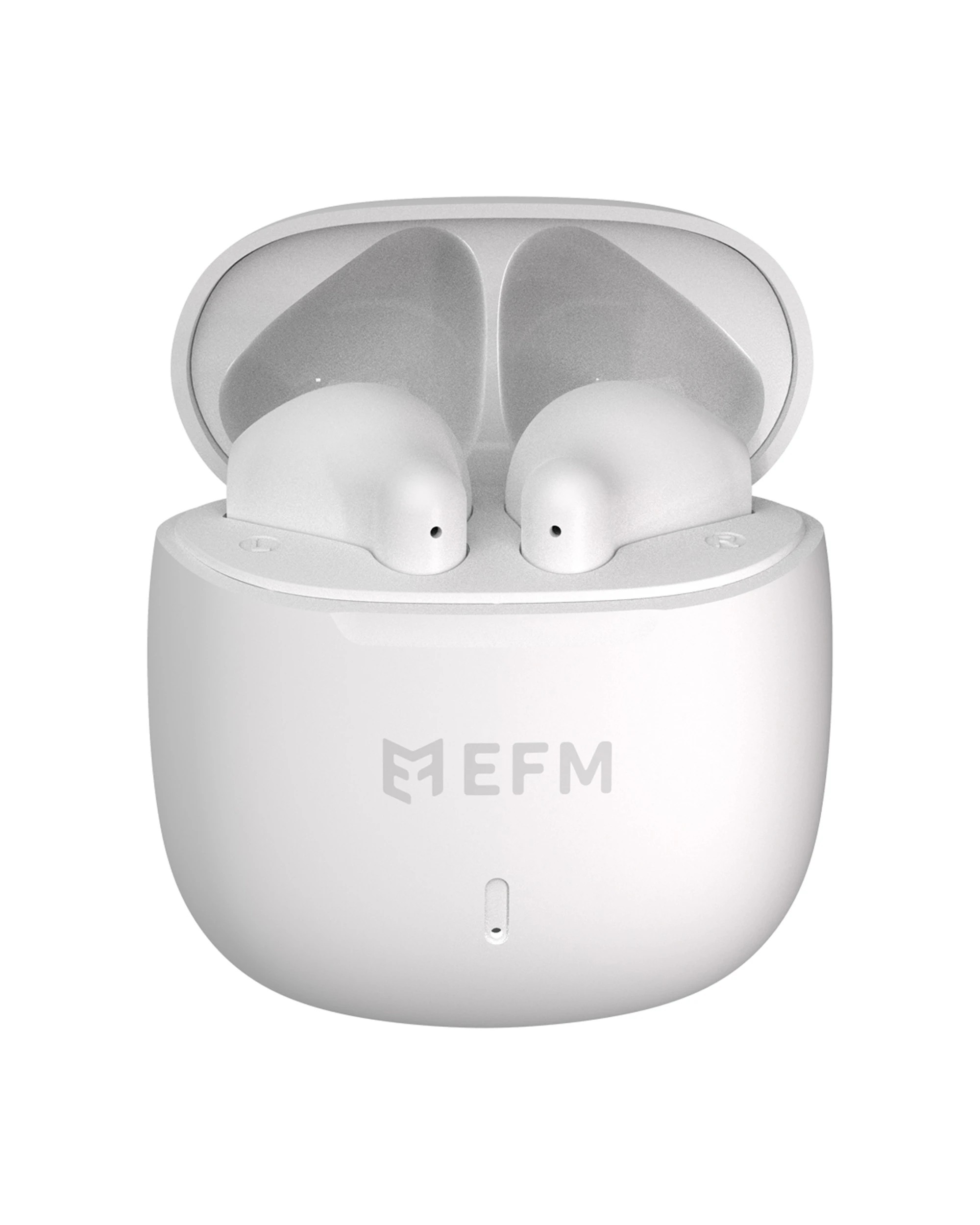2 EFM Kansas TWS In-Ear Wireless Earbuds - Bluetooth 5.3 - Touch Control - White, 2 of 3
