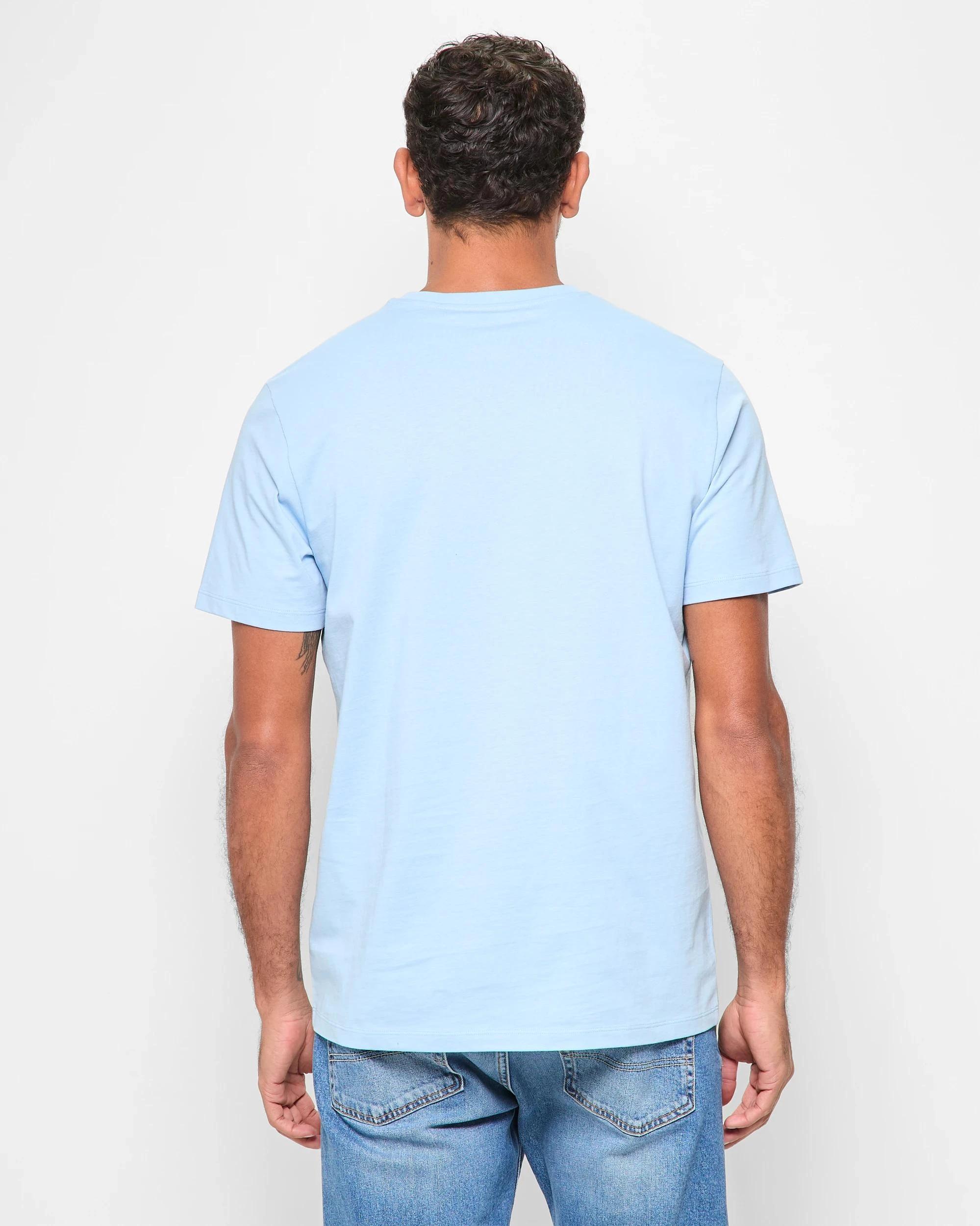 4 Target Australian Cotton Crew T-Shirt LIGHT BLUE, 4 of 5