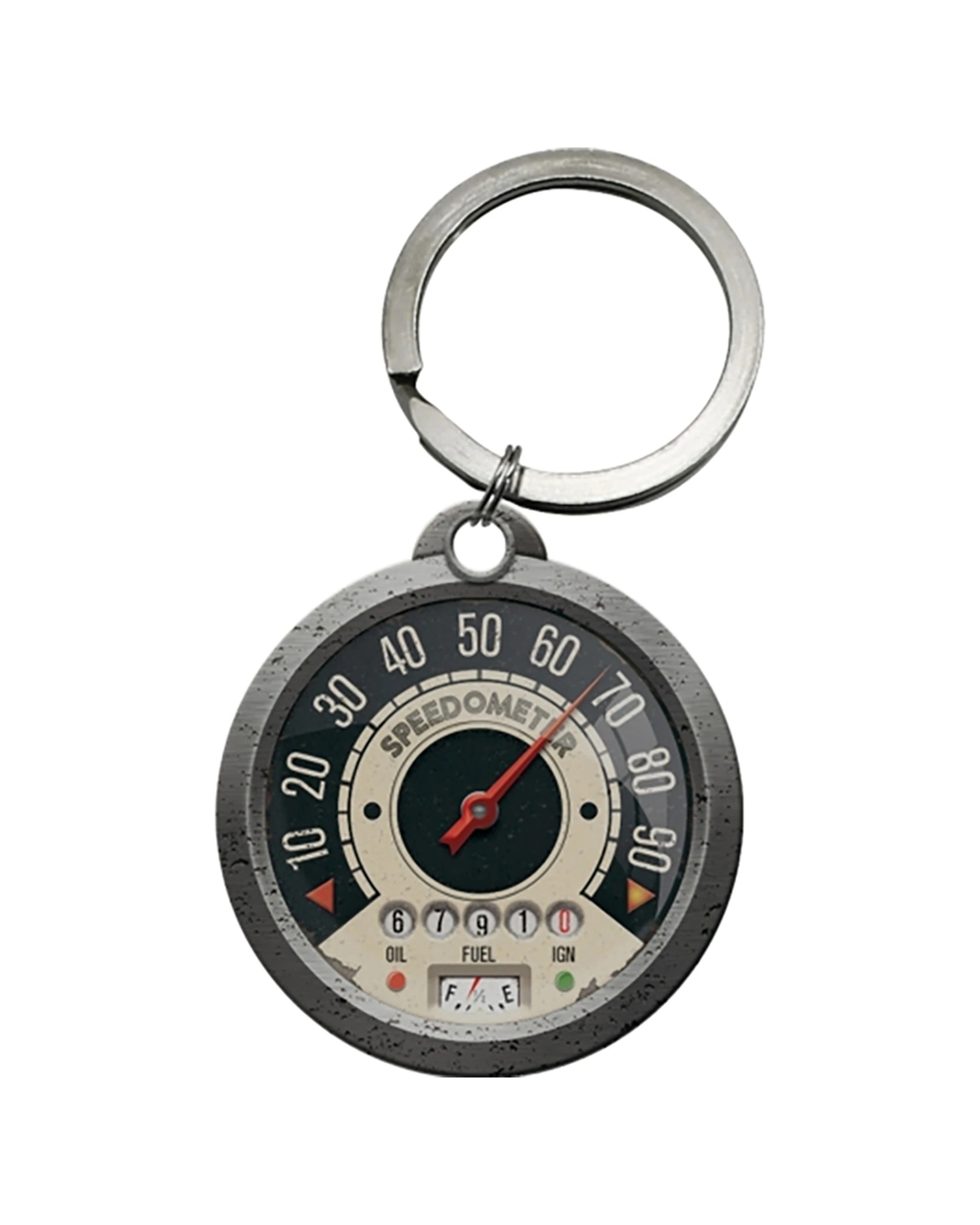 1 Nostalgic-Art Metal Round Keyring Speedo Stainless Steel - Multi, 1 of 3