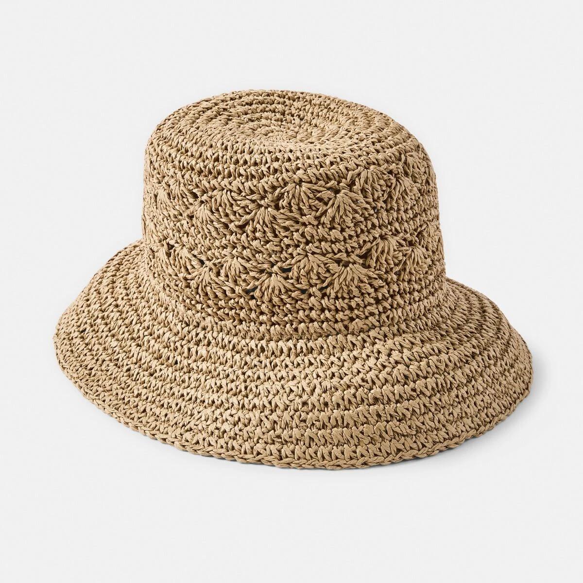 1 Crochet Bucket Hat NATURAL, 1 of 2