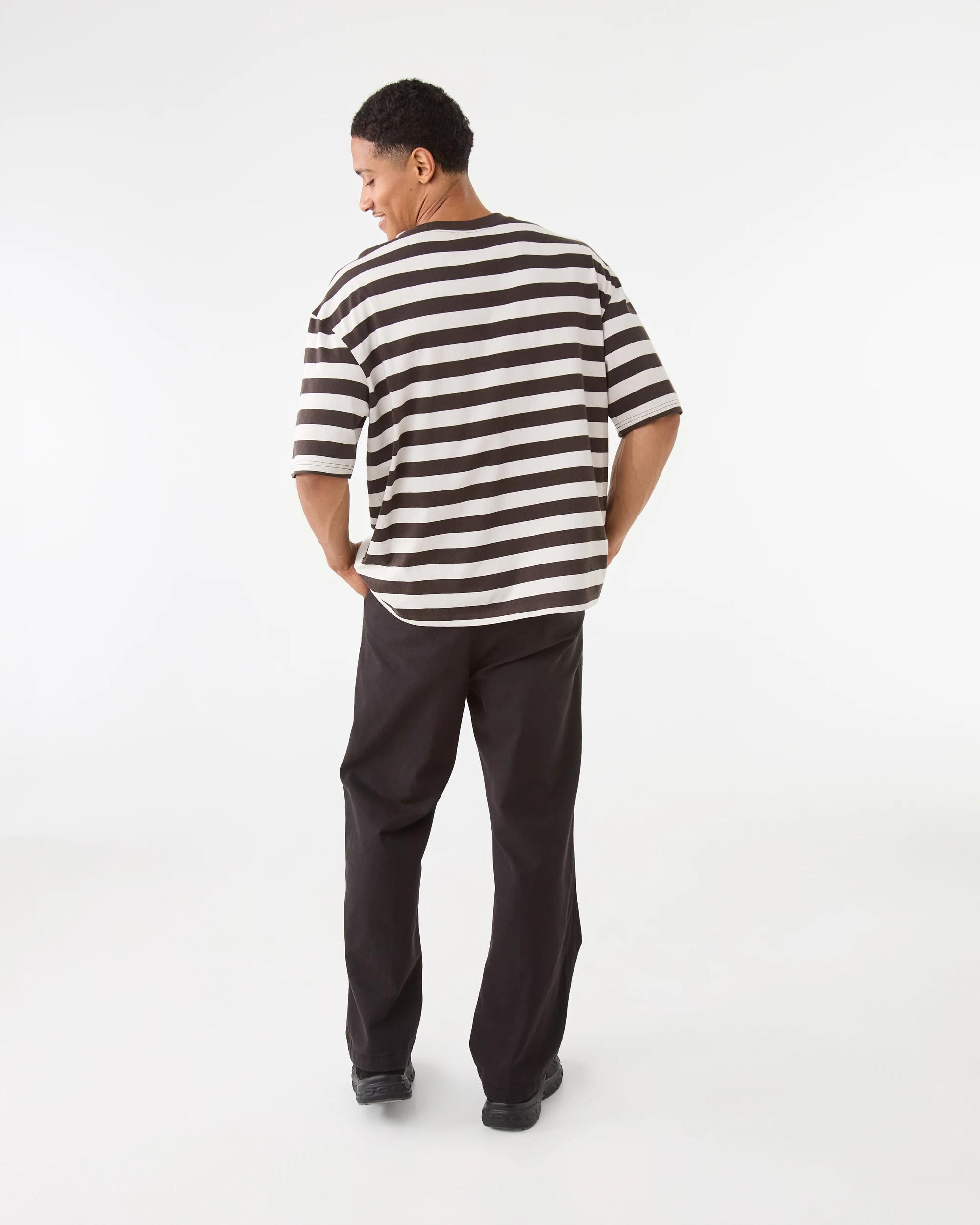 4 Boxy Stripe T-Shirt Brn Tokyo, 4 of 7
