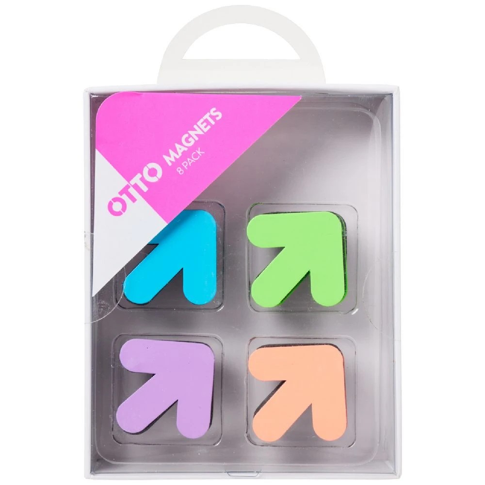 1 Otto Arrow Magnets Assorted 8 Pack, 1 of 2