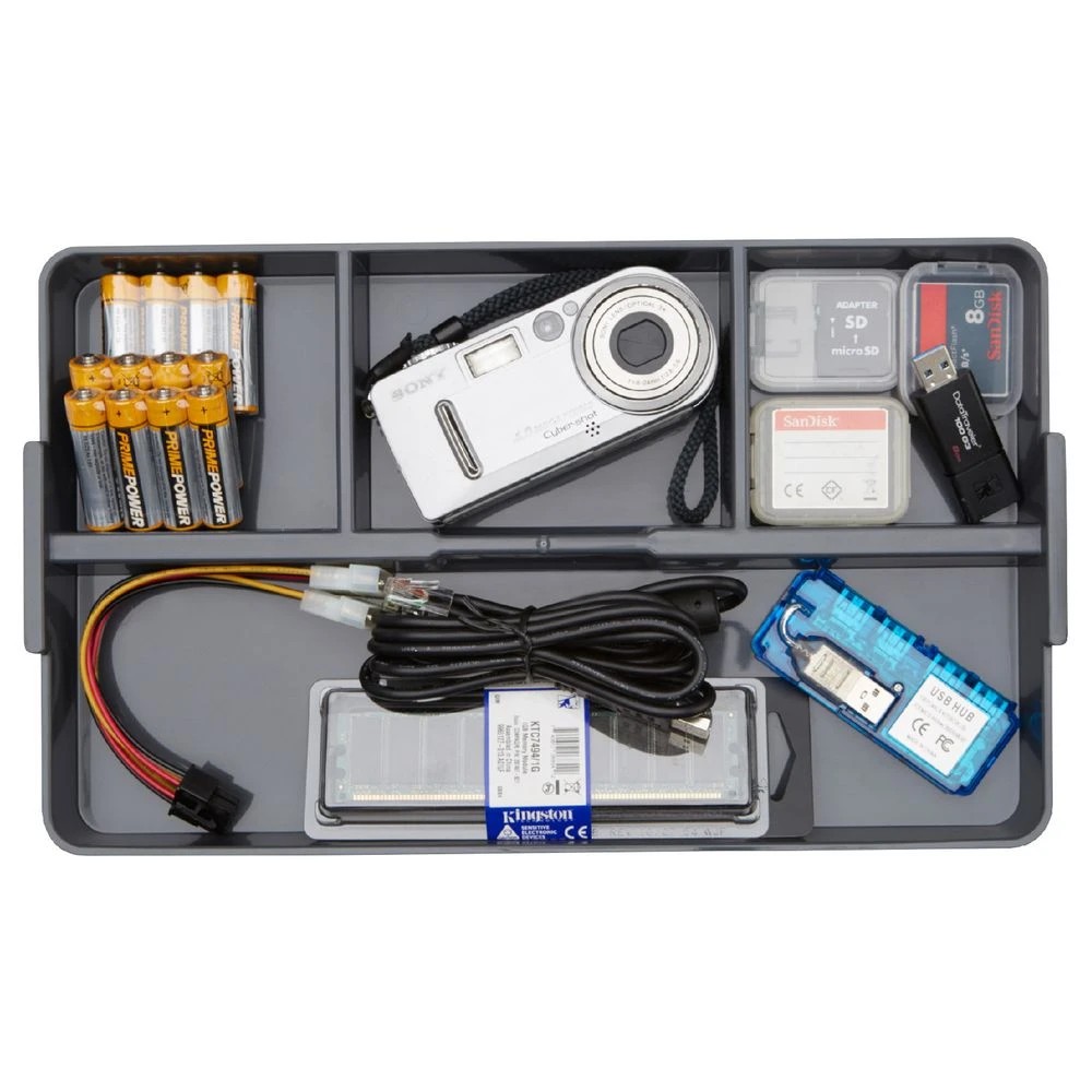 6 Ezy Storage 5L Sort It Storage Container Transparent Grey, 6 of 9